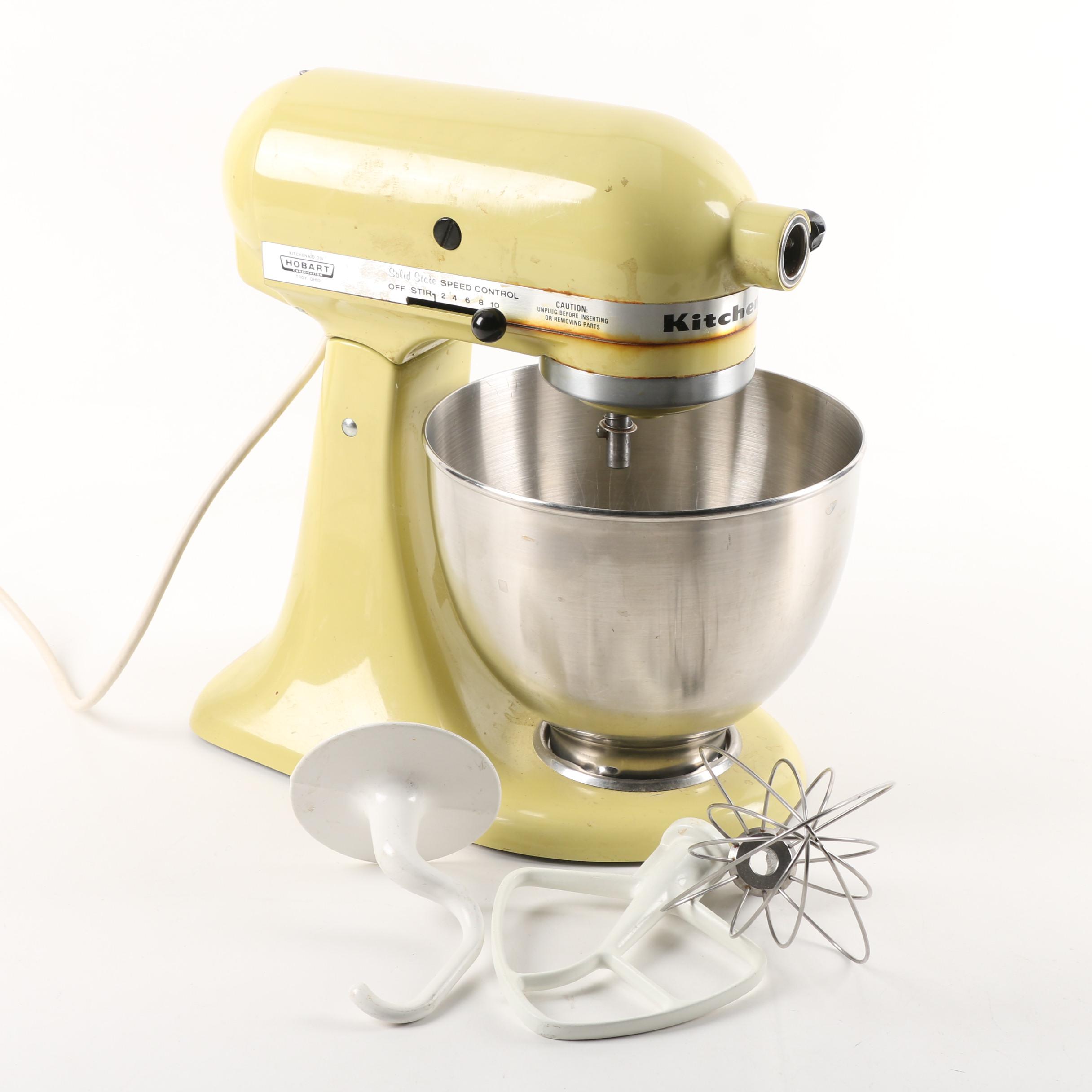 Kitchenaid Model K45ss Stand Mixer In Yellow Ebth