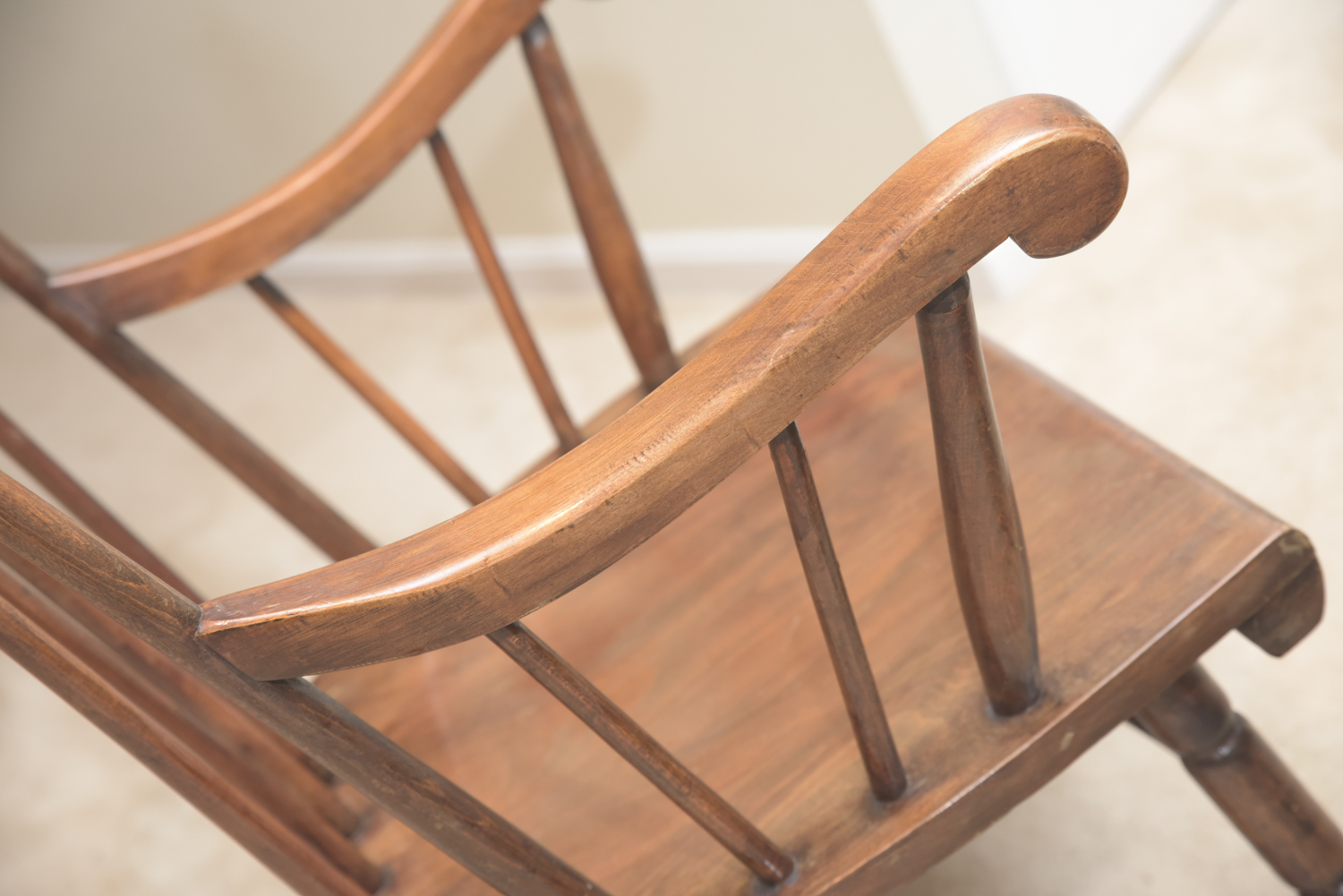 Vintage Wooden Spindle Back Rocking Chair EBTH