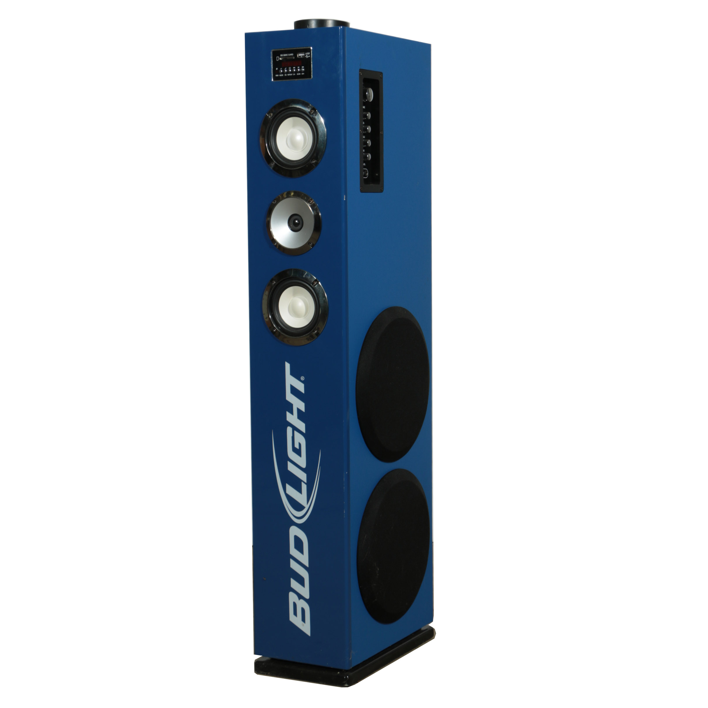 bud light multimedia tower speaker