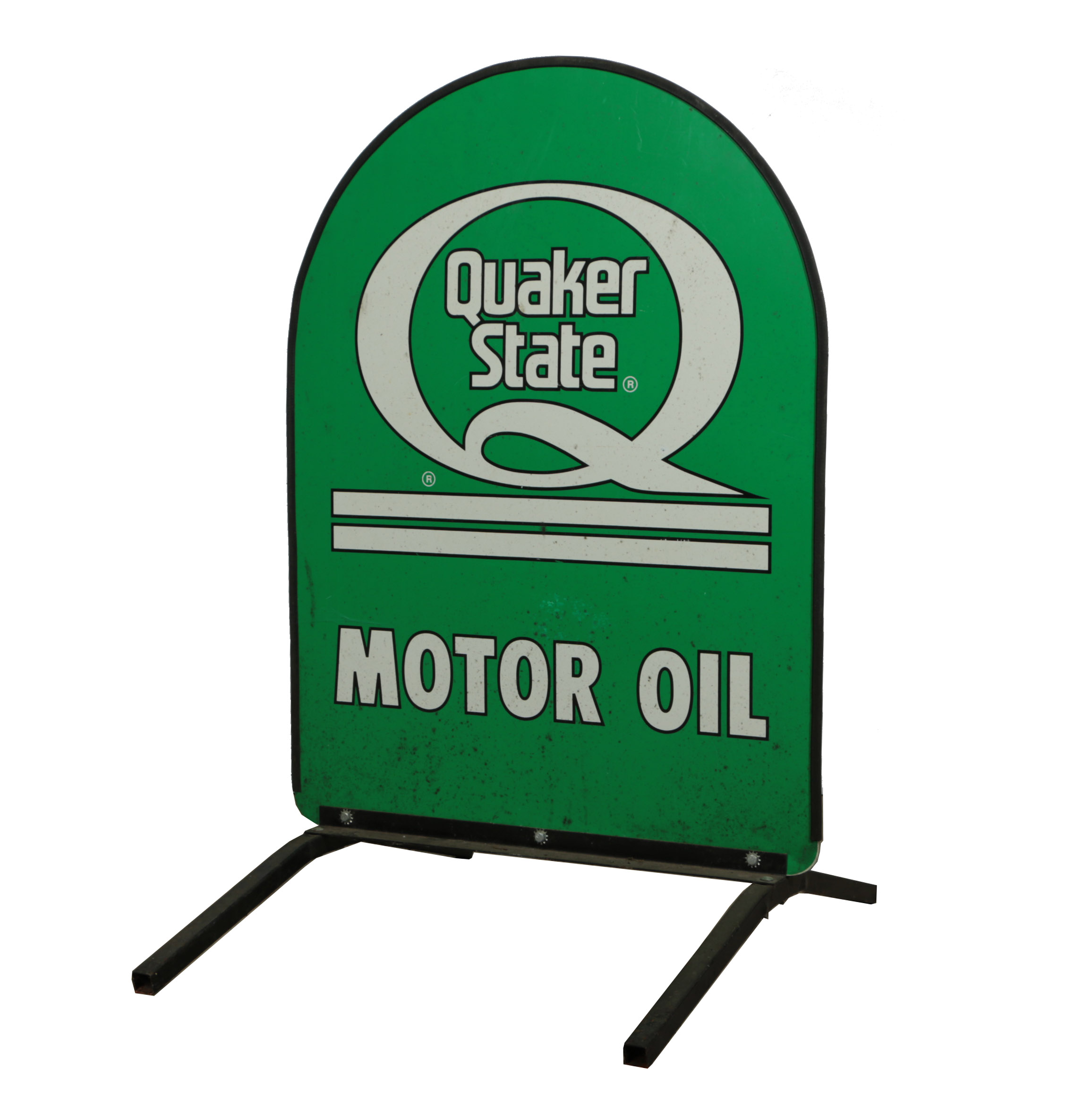 Quaker State Motor Oil Metal Floor Sign EBTH
