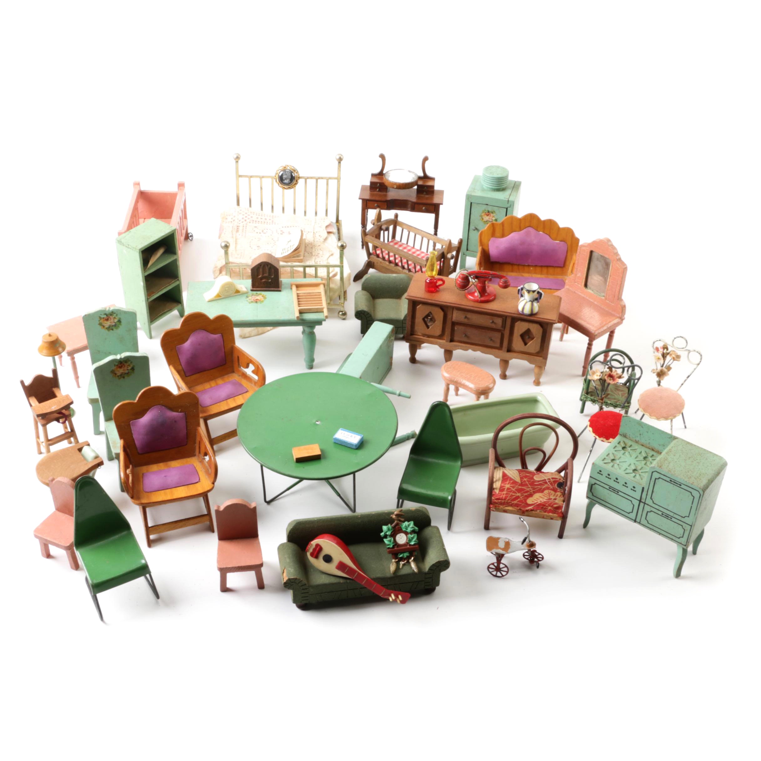 vintage dollhouse furniture