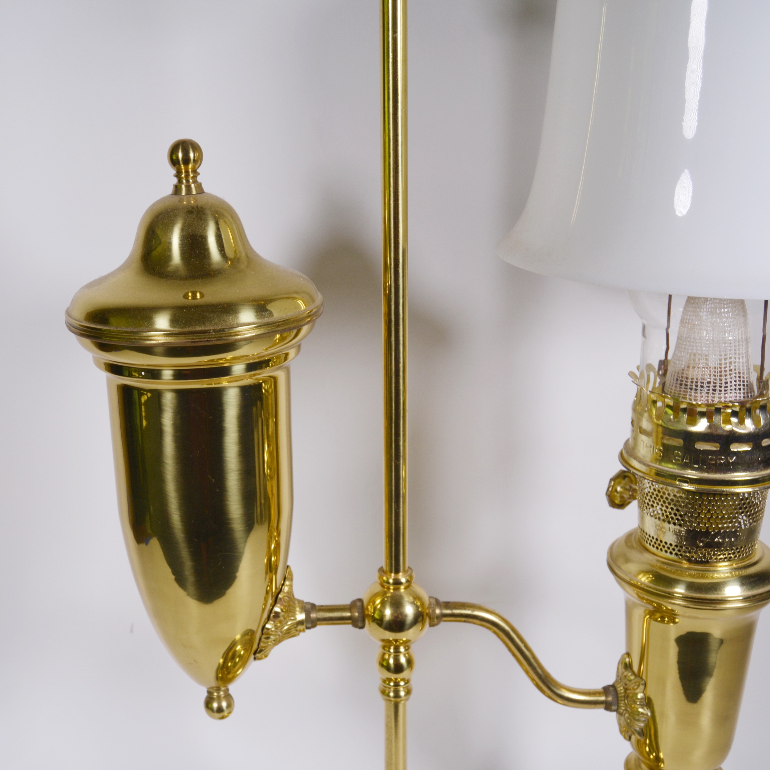 Aladdin 23 Brass Commemorative Reproduction Student Oil Lamp EBTH