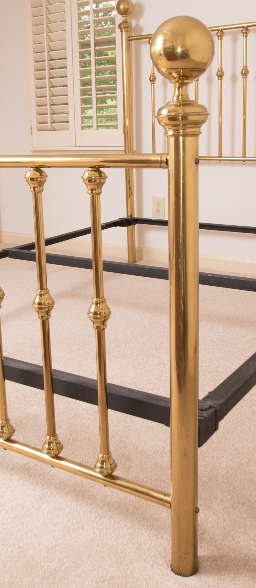 Vintage Queen Size Brass Bed Frame EBTH