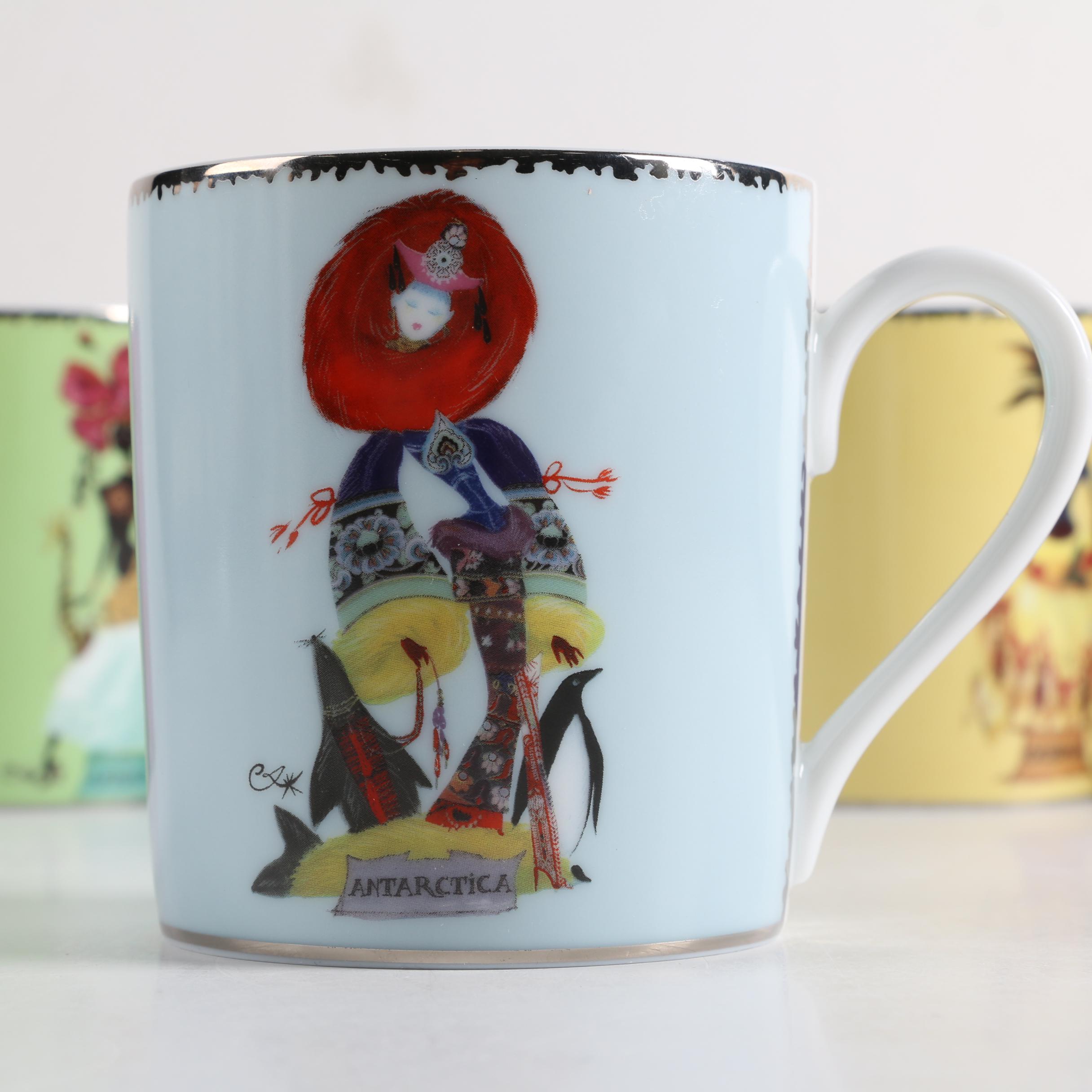 Christian Lacroix "Five Continents" Porcelain Mugs and Dishes EBTH