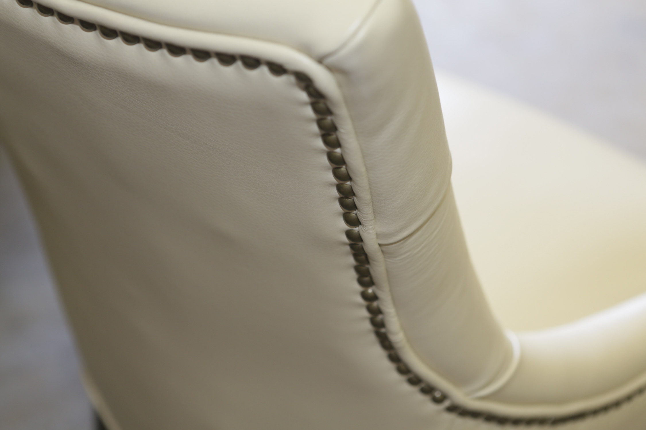 Contemporary White Vinyl Side Chairs EBTH