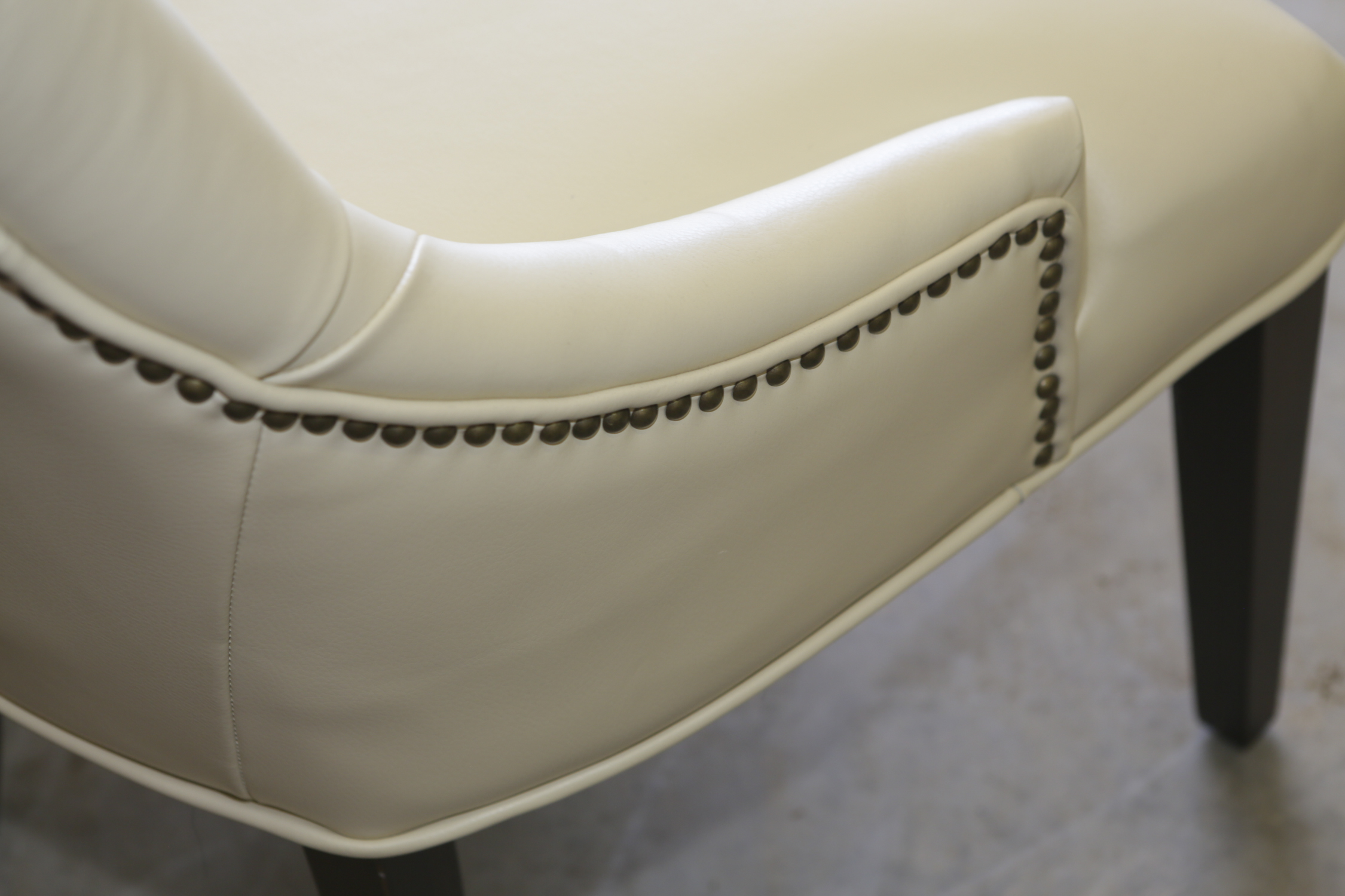 Contemporary White Vinyl Side Chairs EBTH