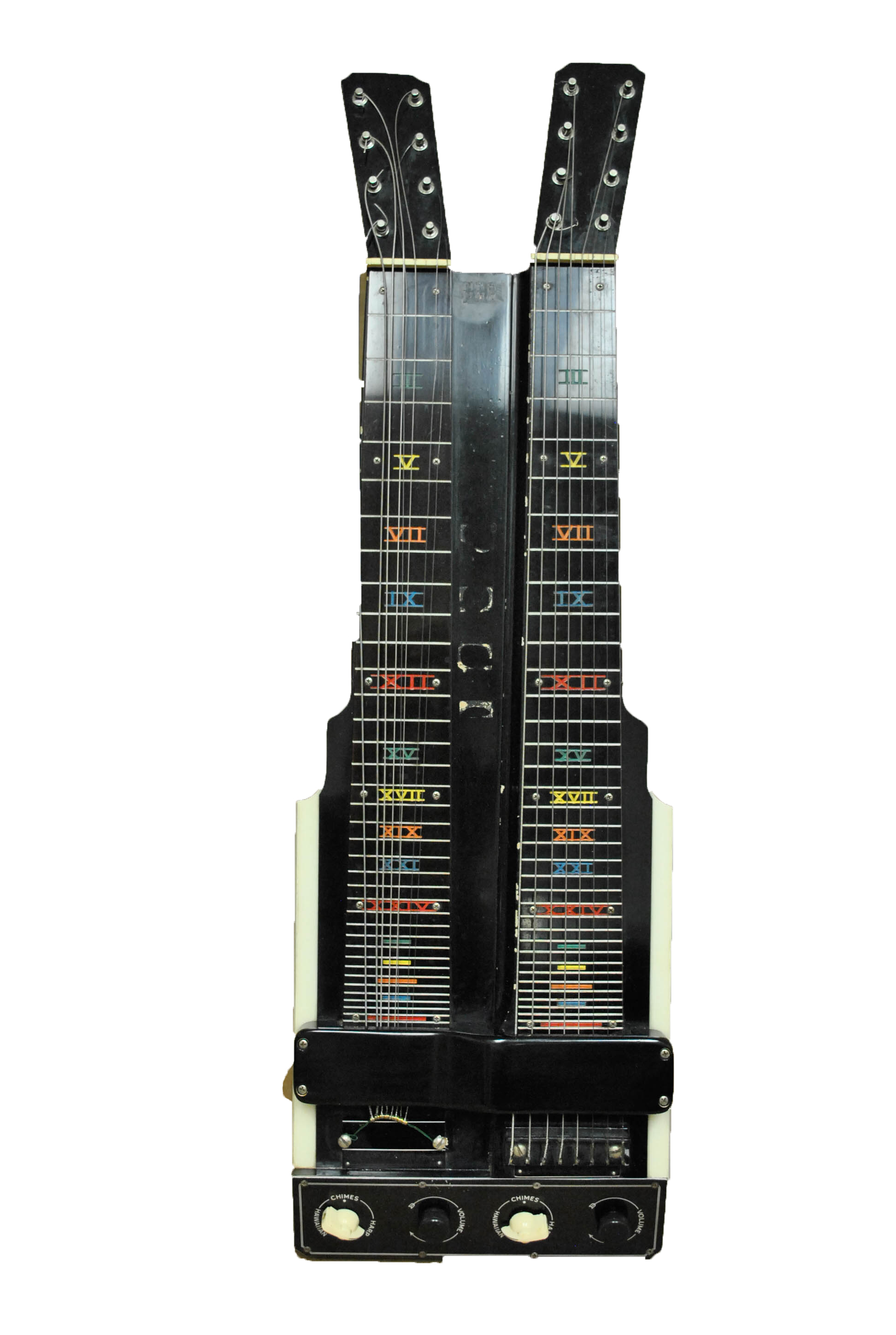 C. 1940s National New Yorker Double Neck Lap Steel Guitar EBTH