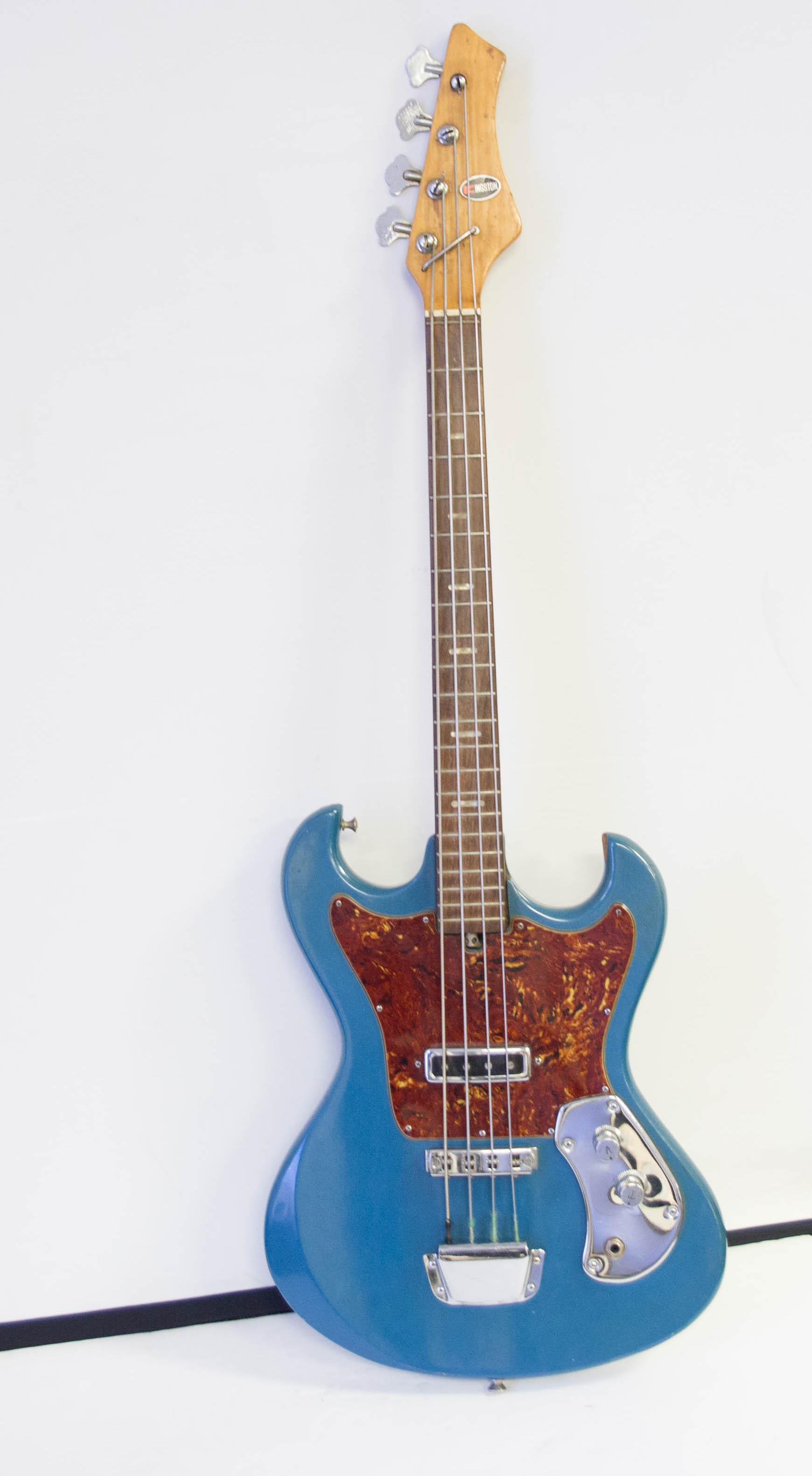 C. 1960s Kingston Electric Bass Guitar and Case EBTH