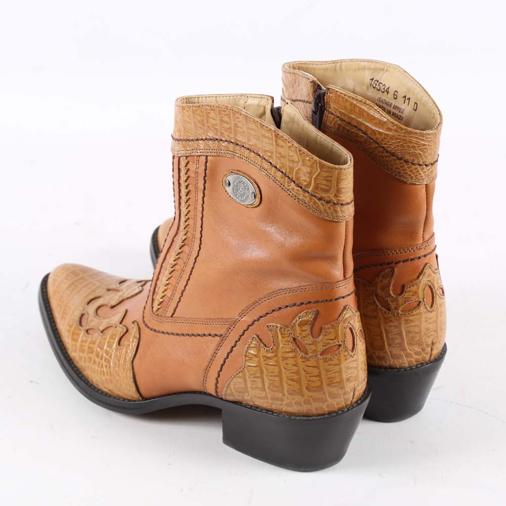 Men�s Donato Marrone Leather Cowboy Boots EBTH