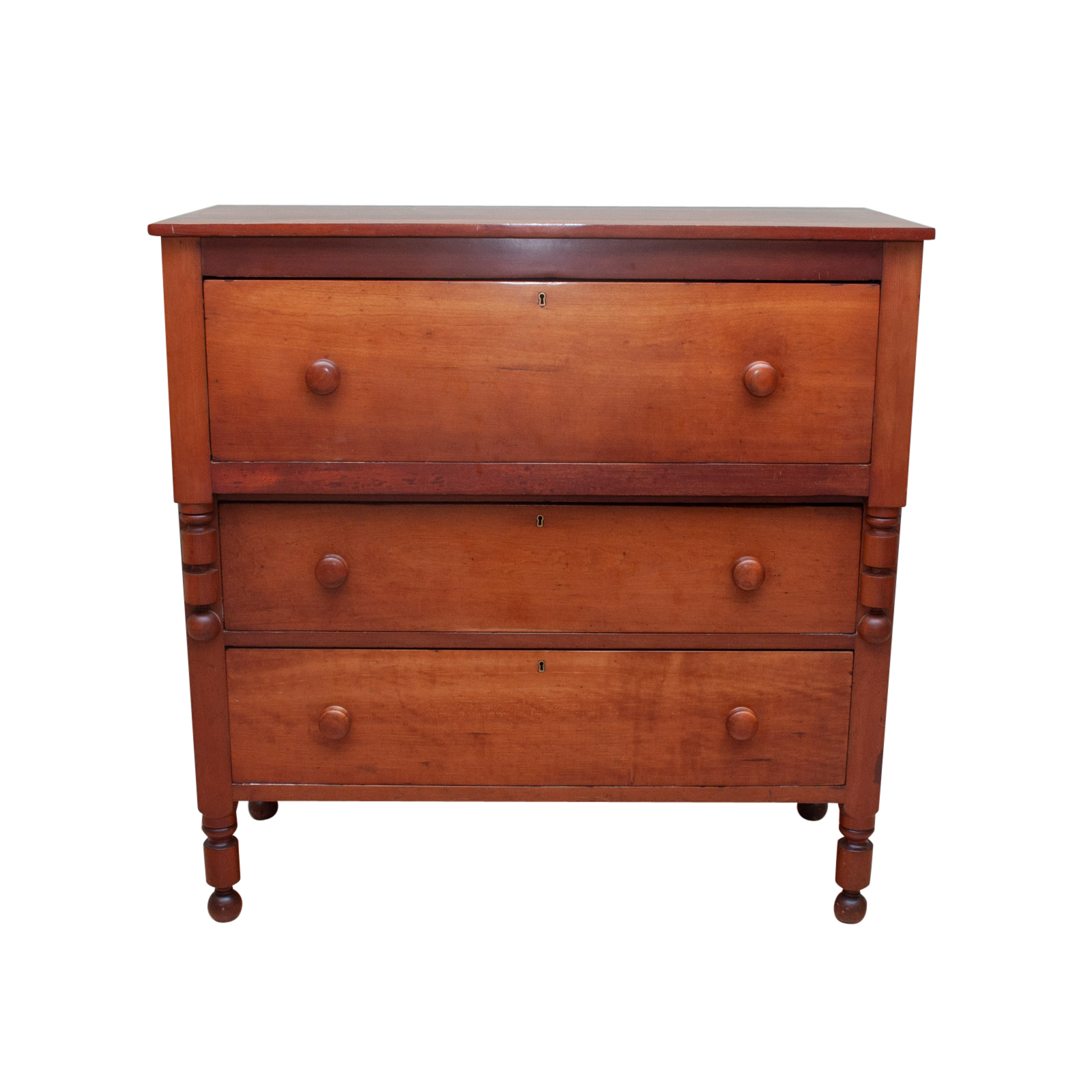Antique American Empire Cherry Chest of Drawers EBTH