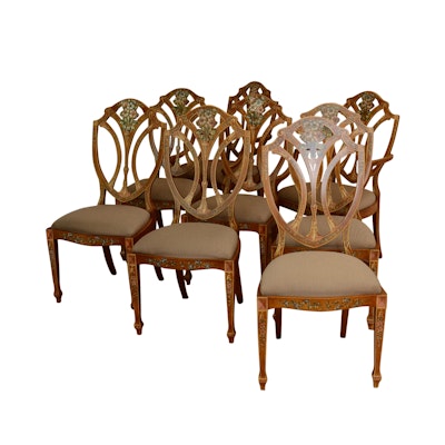 Online Furniture Auctions Vintage Furniture Auction Antique Eight Valerie Makstell Dining Chairs - Online Furniture Auctions Vintage Furniture Auction Antique