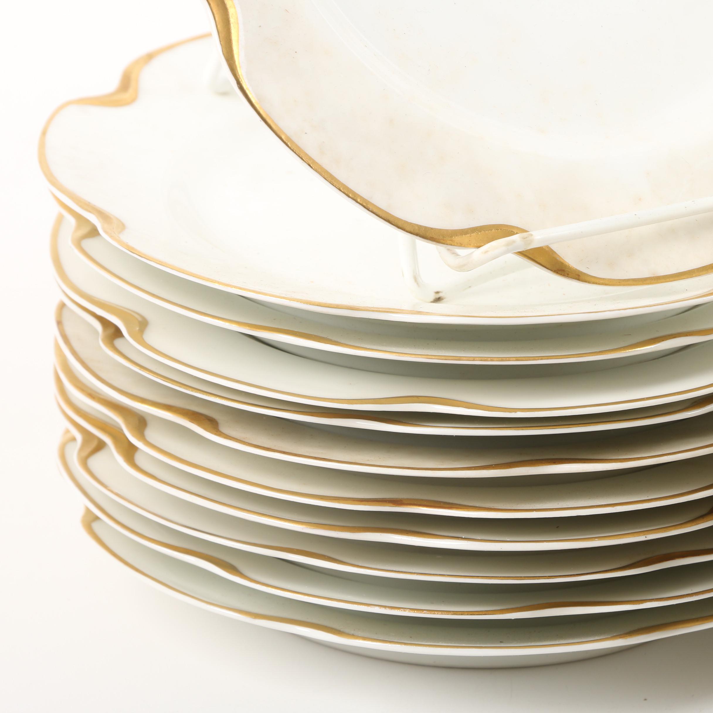 Vintage Haviland Limoges "Silver Anniversary" Porcelain Dinnerware EBTH