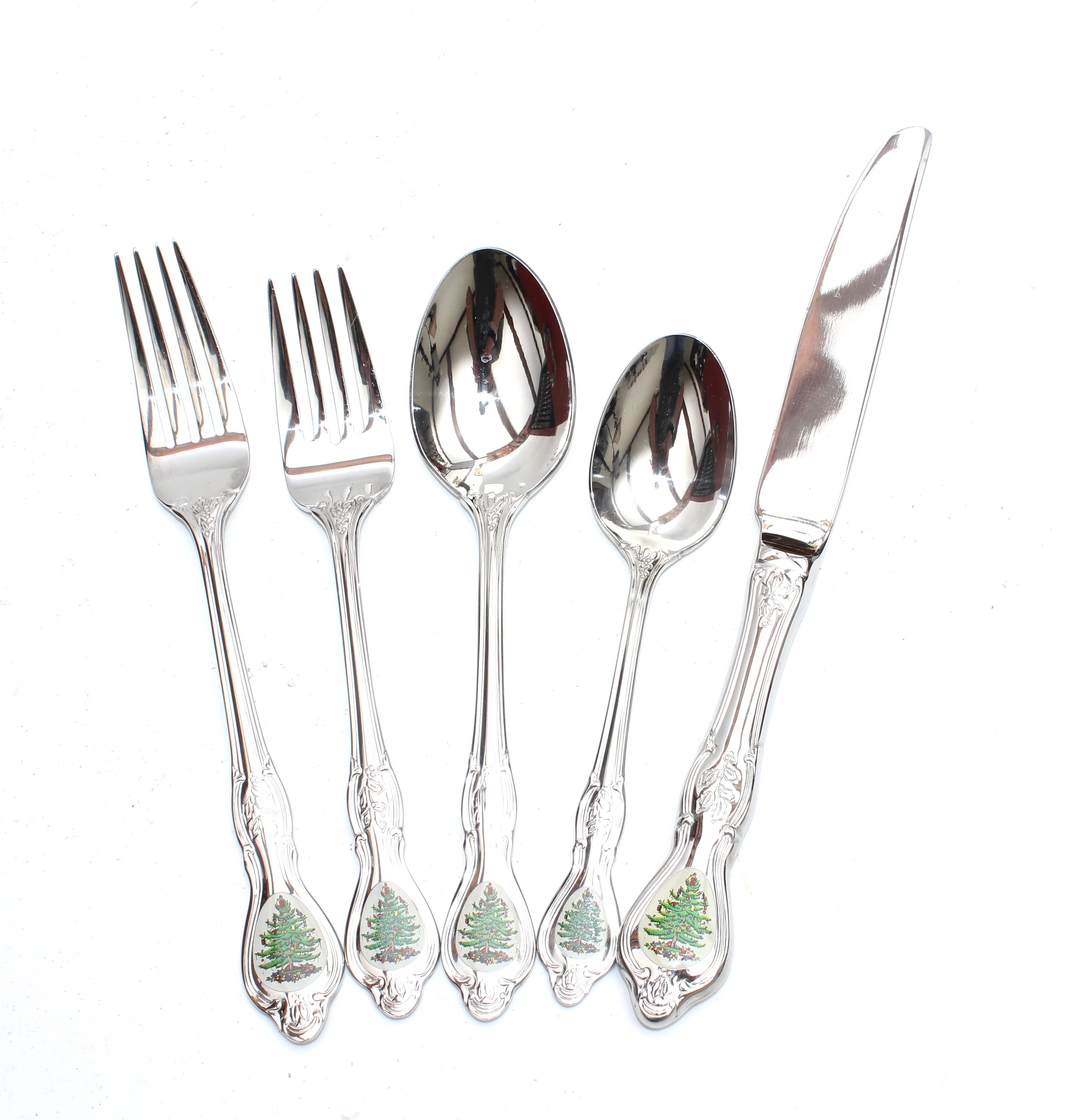 Spode "Christmas Tree" Stainless Steel Flatware EBTH