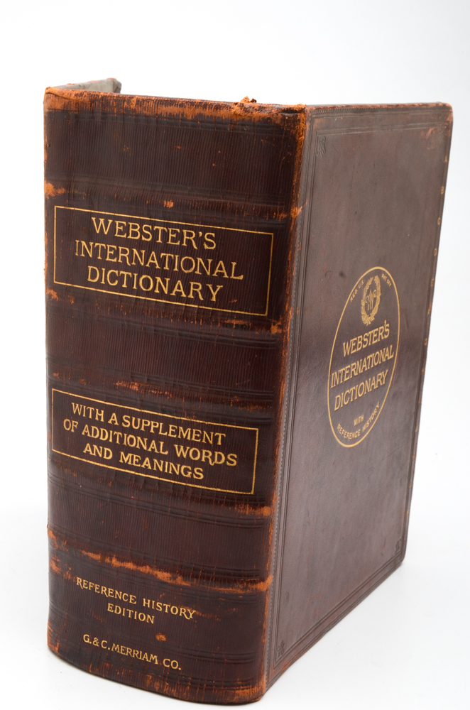 1909 Oversized "ster's International Dictionary" EBTH