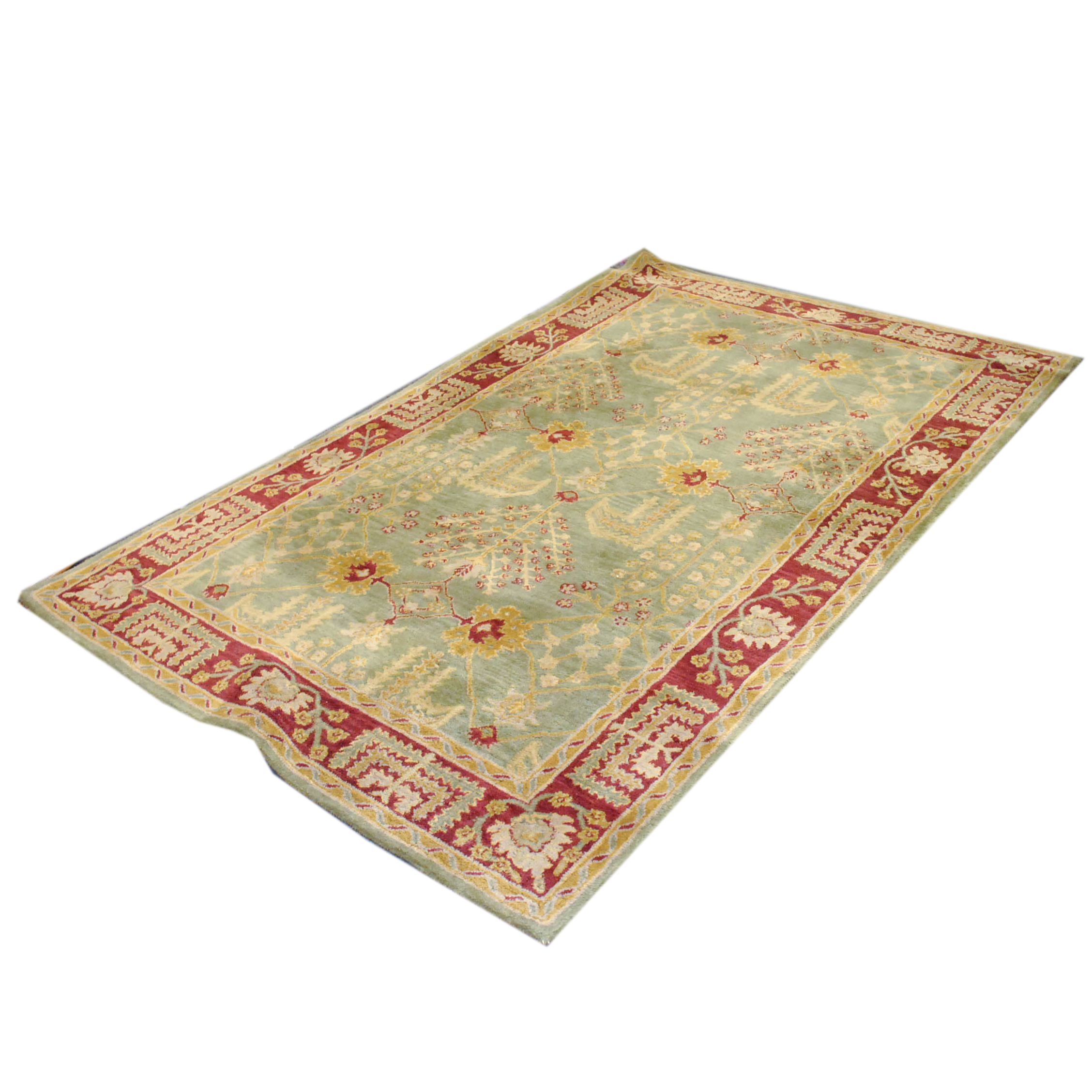 Hand Tufted Pottery Barn Tree Of Life Wool Area Rug Ebth