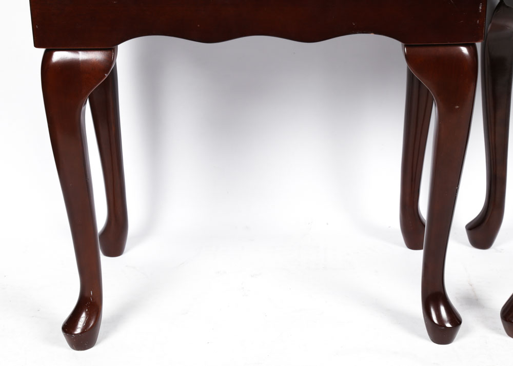 Queen Anne Style Vanity Benches by The Bombay Company EBTH