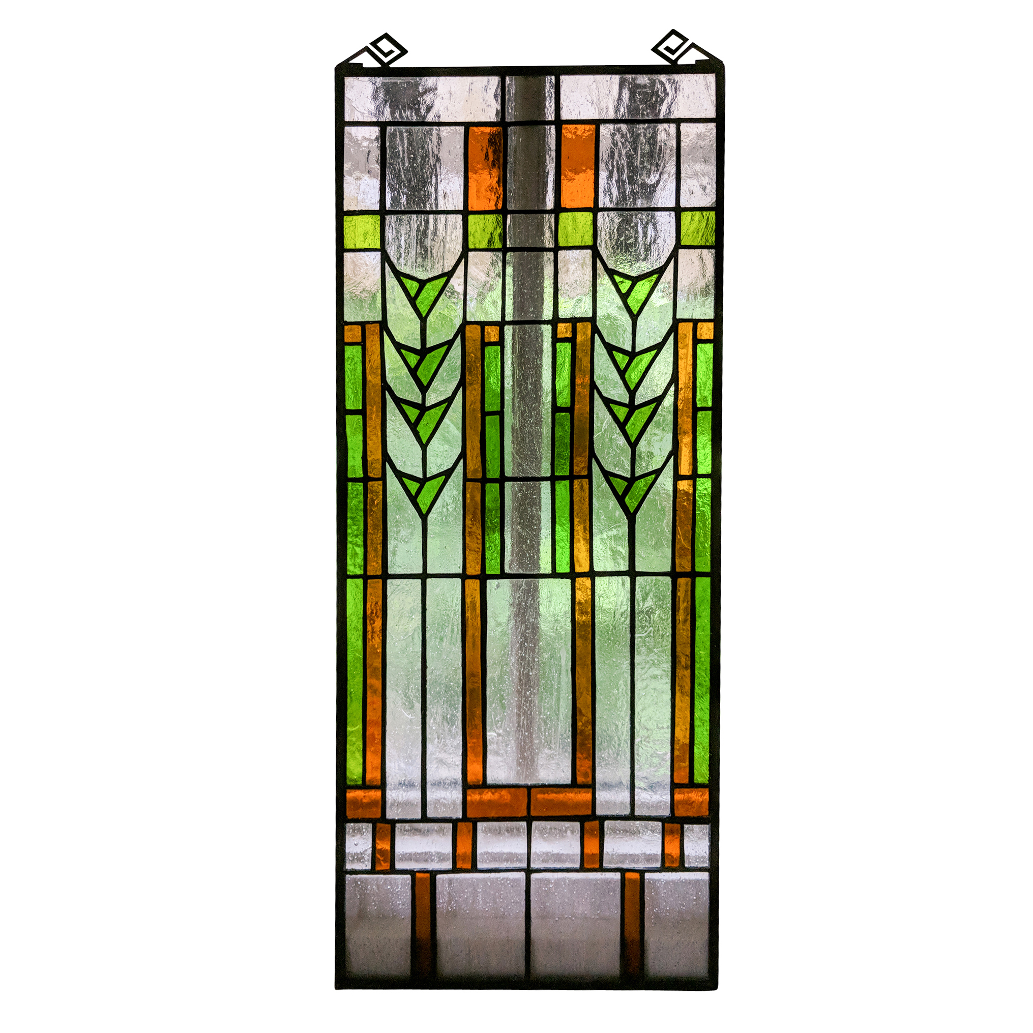 Frank Lloyd Wright Reproduction Stained Glass Panel EBTH