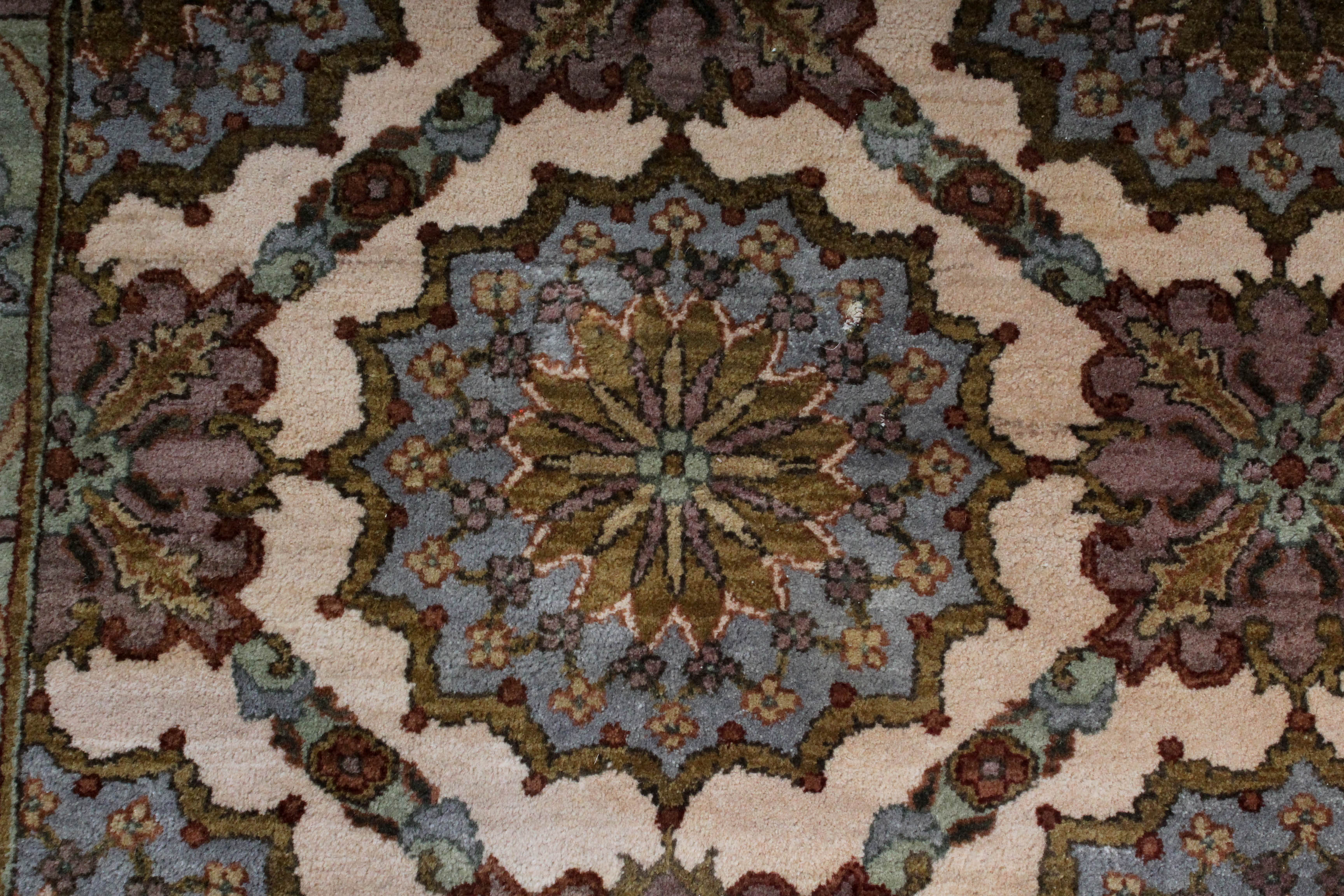 Ethan Allen Hand Knotted Indian Wool Area Rug EBTH