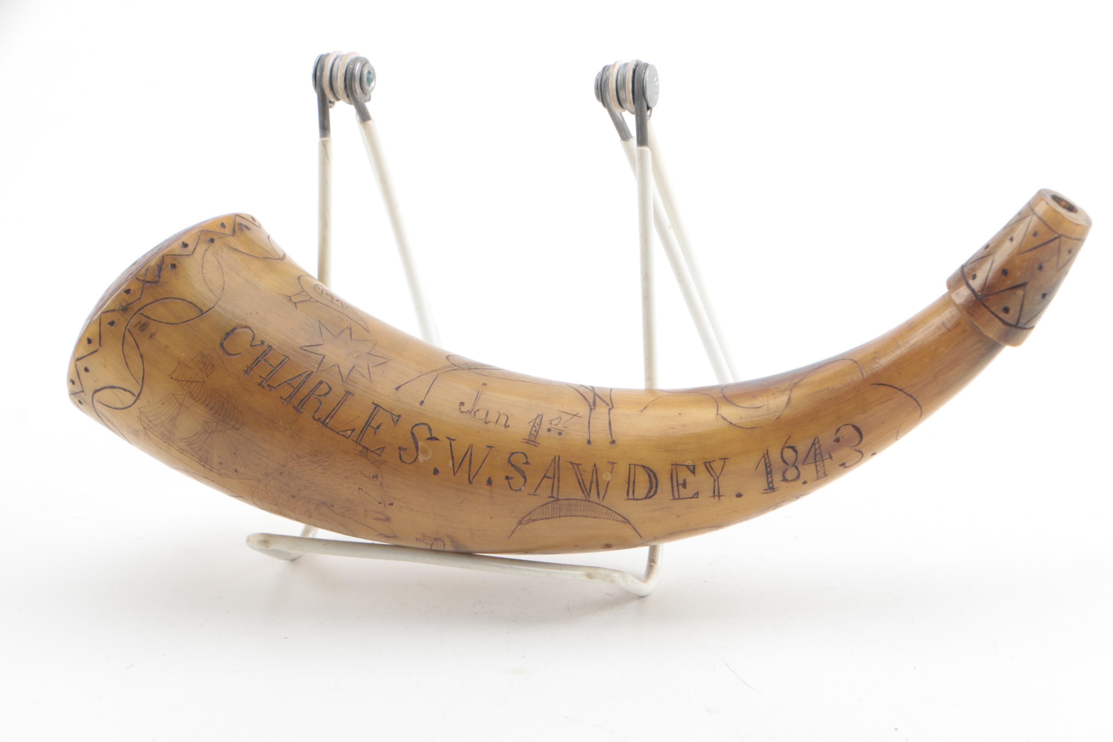 Antique and Vintage Powder Horns EBTH