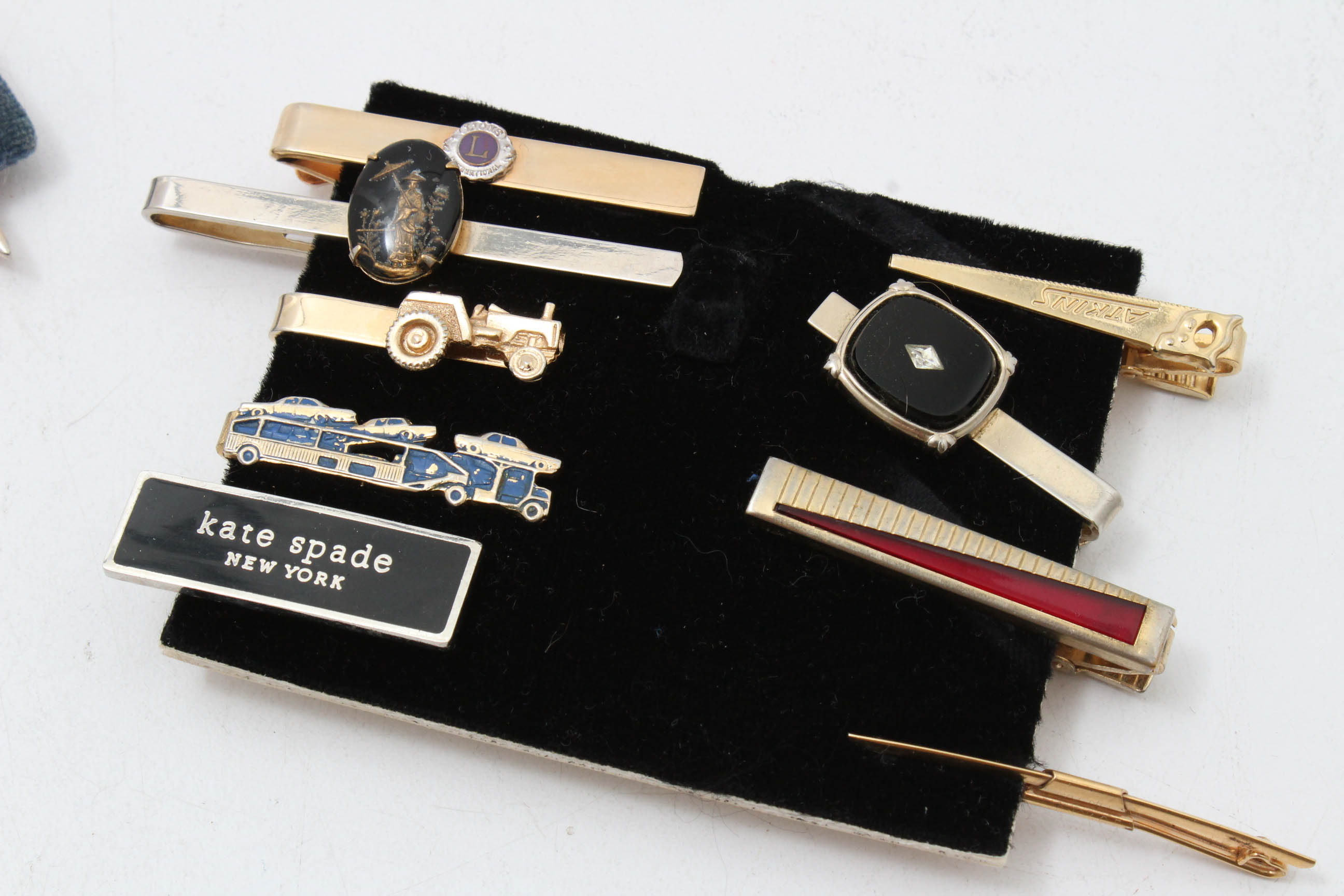 Collection of Vintage Tie Bars Including Swank EBTH