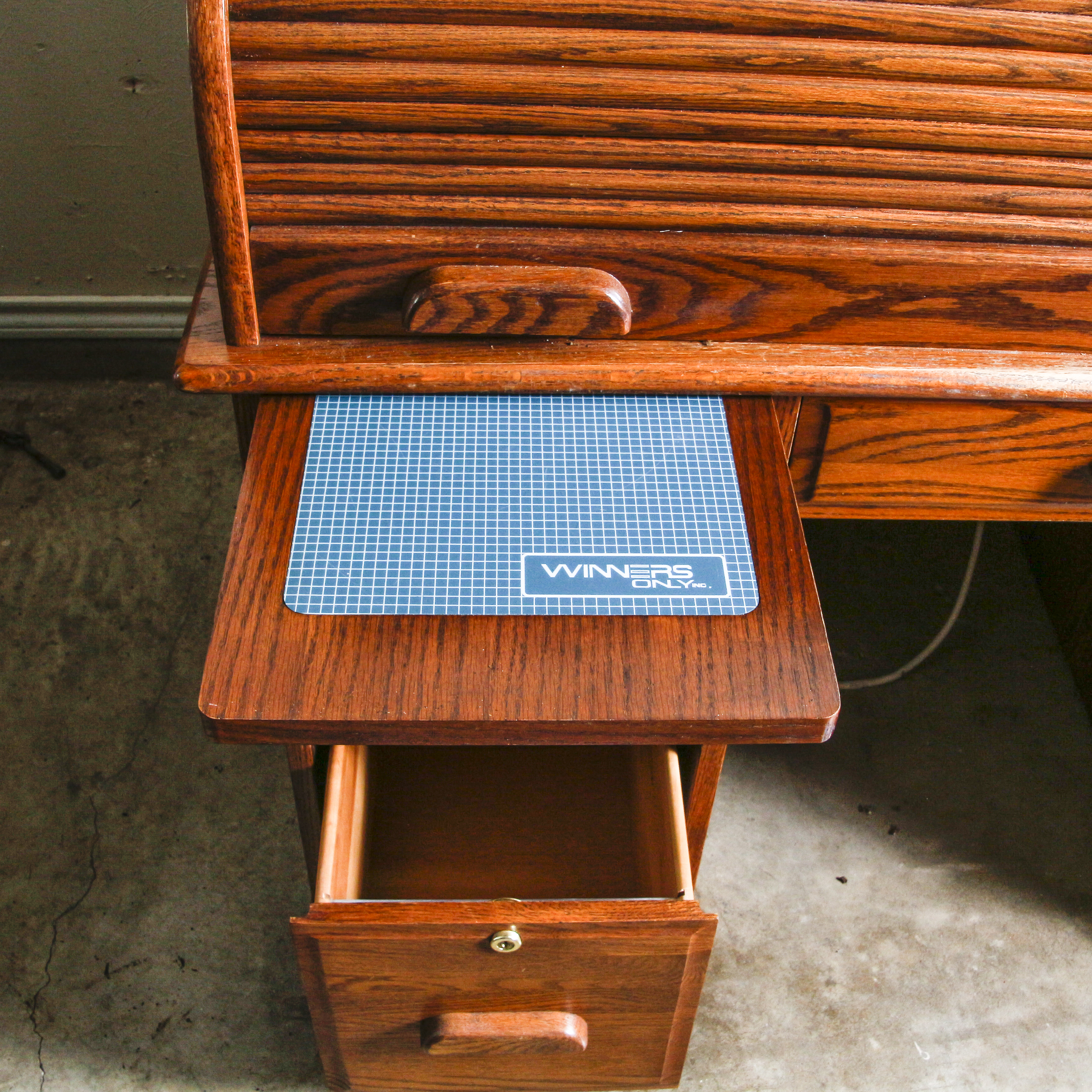 Vintage Oak RollTop Desk by Winners Only, Inc. EBTH