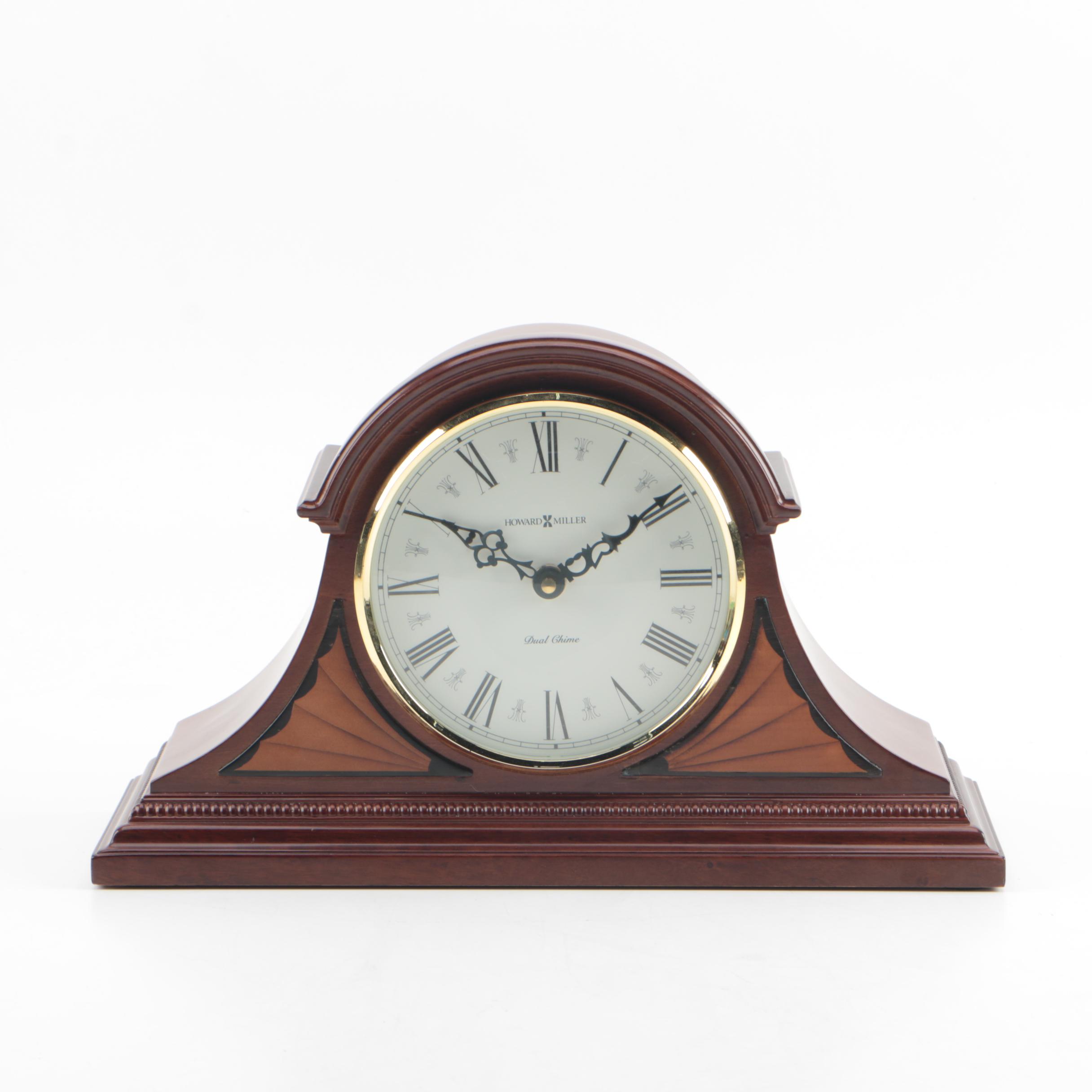 Howard MIller Dual Chime "Tristan" Tambour Mantel Clock EBTH