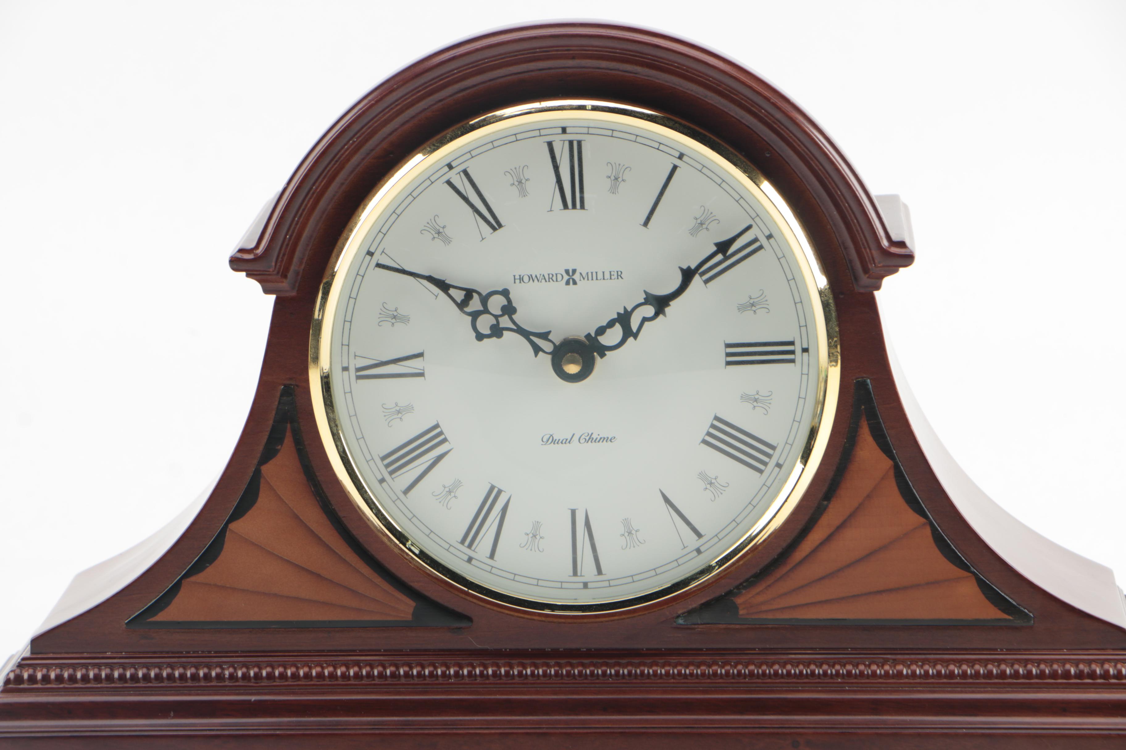 Howard MIller Dual Chime "Tristan" Tambour Mantel Clock EBTH