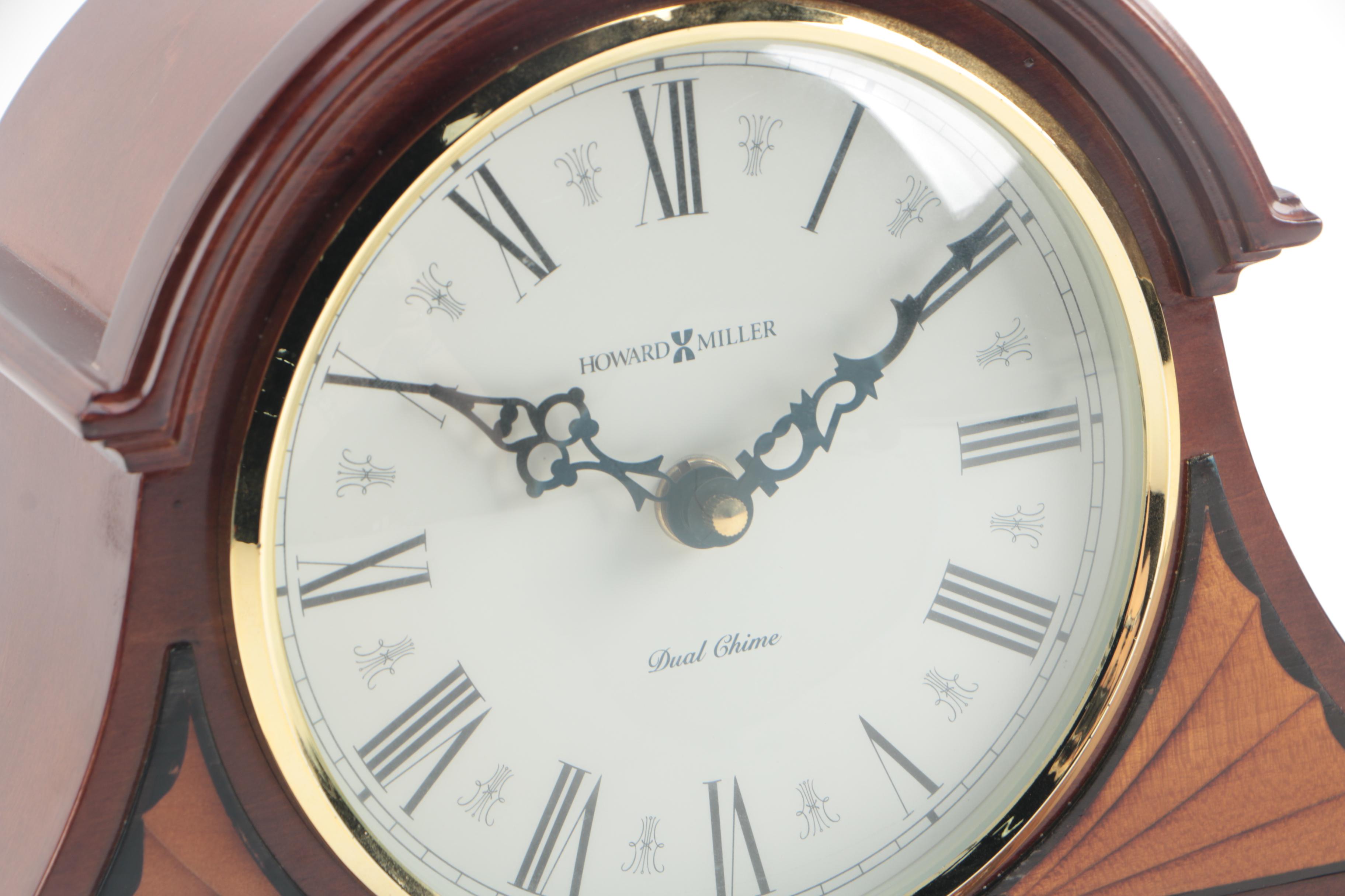 Howard MIller Dual Chime "Tristan" Tambour Mantel Clock EBTH