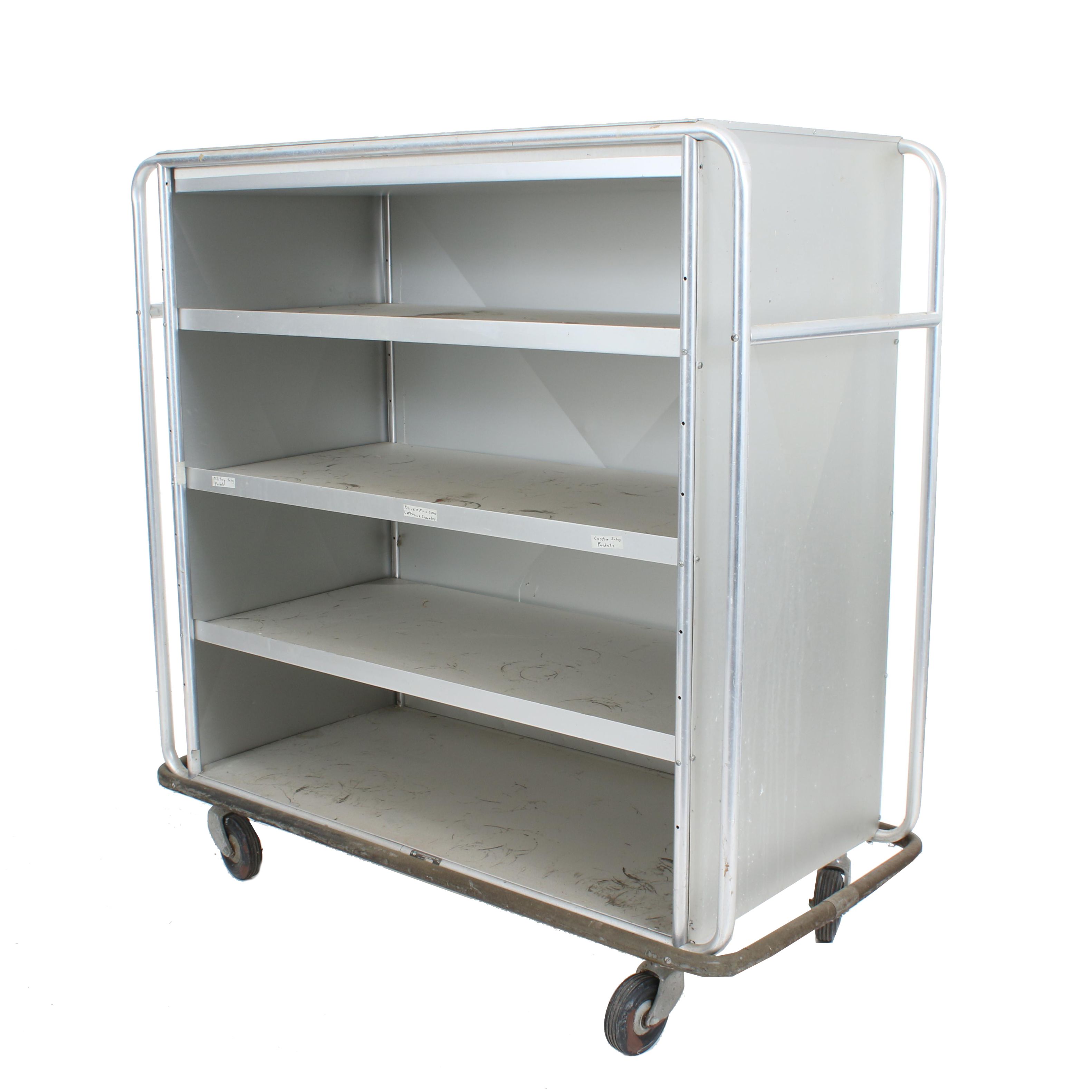 Vintage Metal Rolling Book Cart by FernoWashington, Inc. EBTH