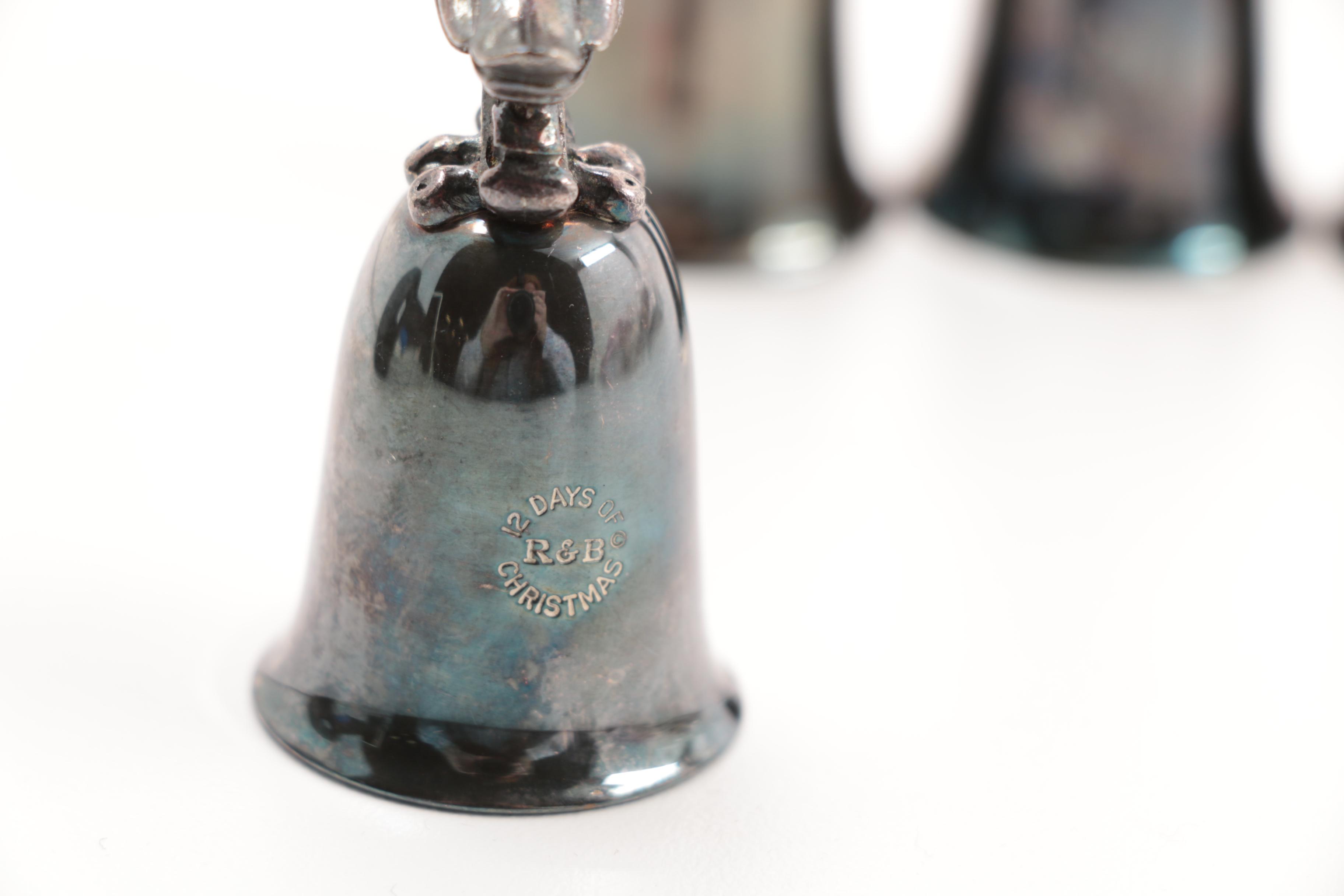 Assorted Silver Plate Serving Utensils, Spoons and Bells EBTH