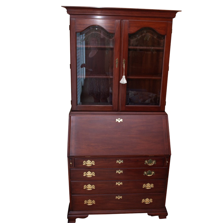 Henkel Harris Wild Black Cherry John Hancock Bookcase Secretary