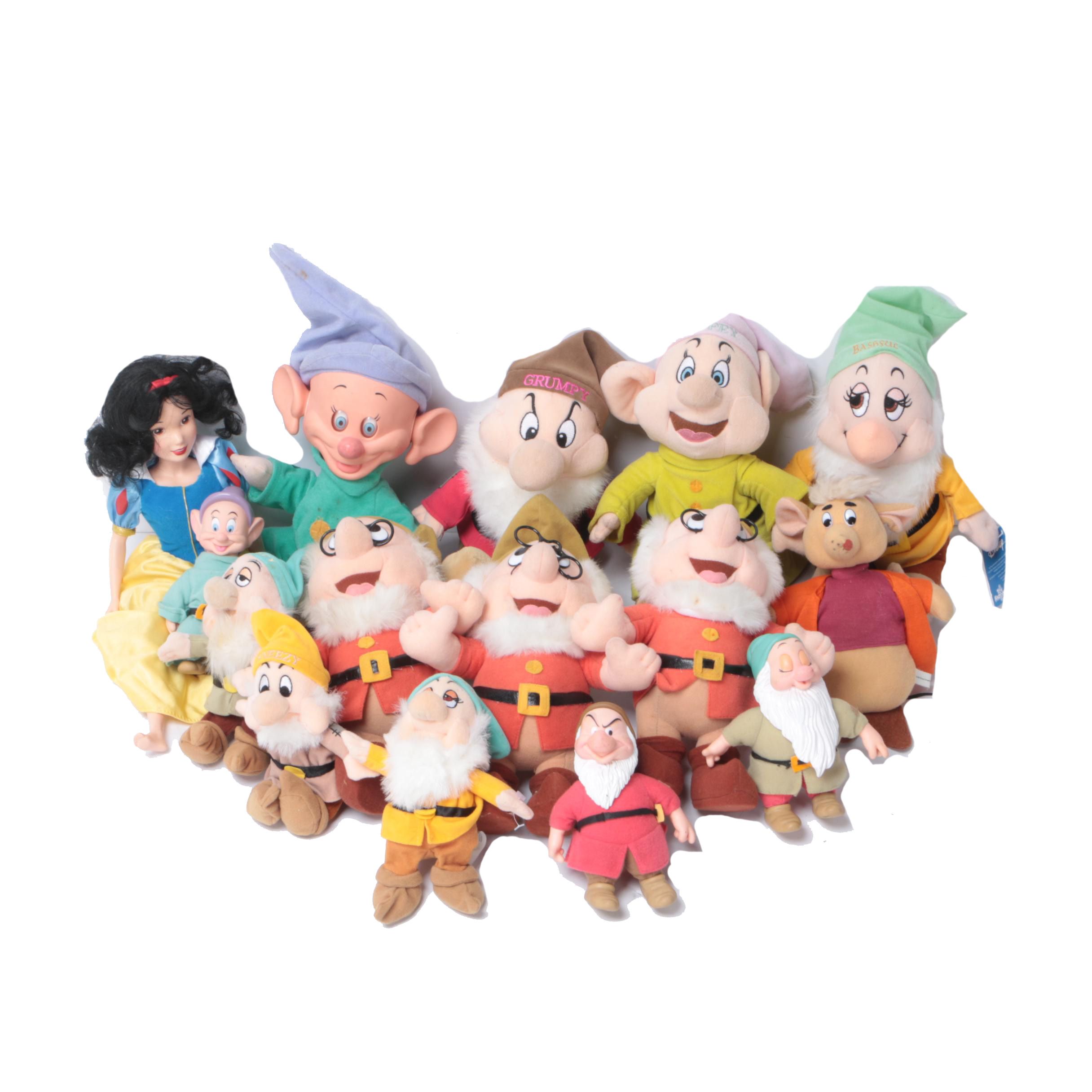 seven dwarfs plush dolls