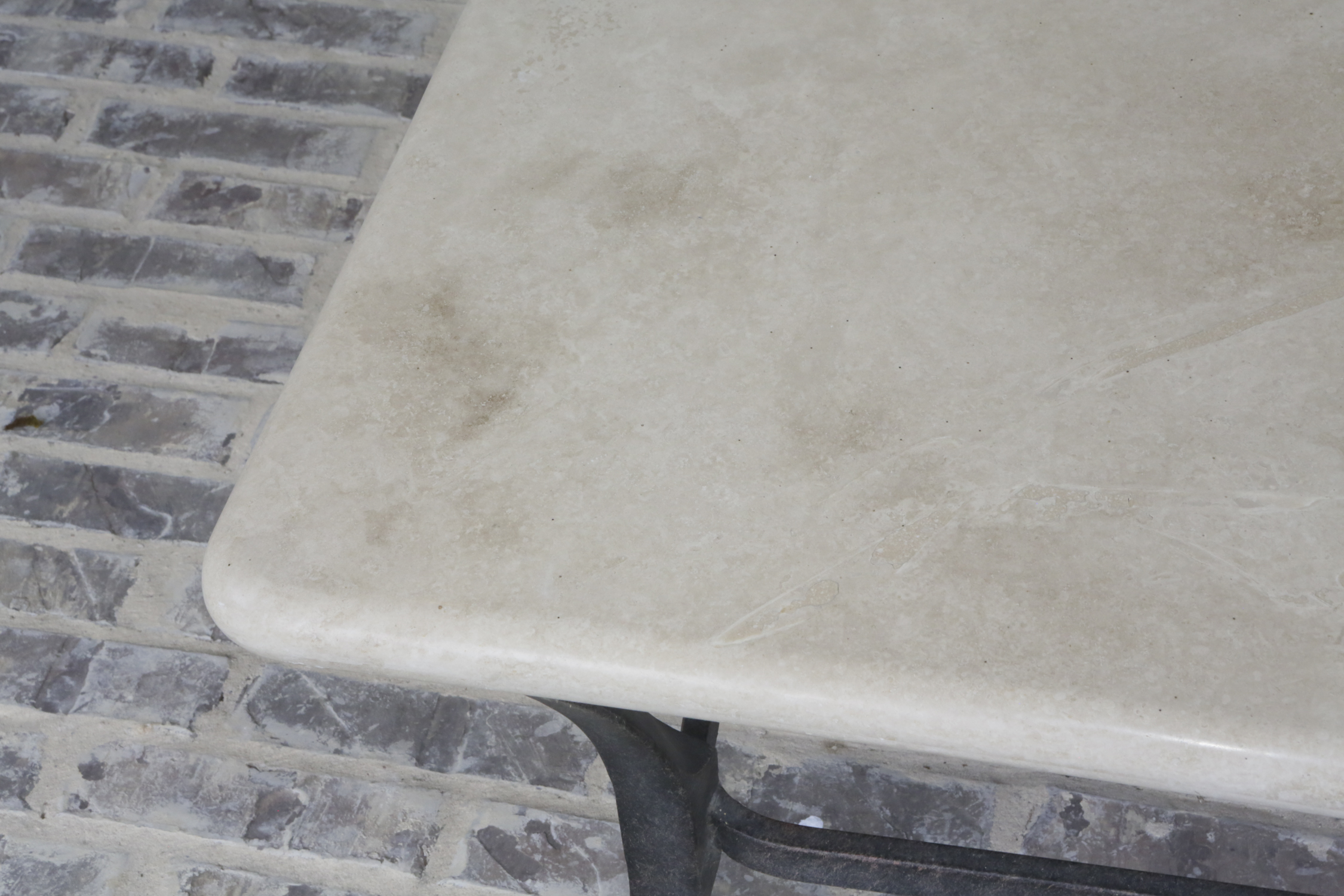 Outdoor FauxStone Patio Table EBTH