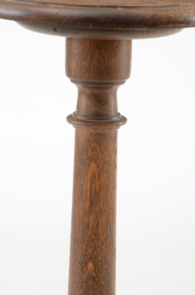 Melody Jane Dark Oak Fern Stand Plant Pedestal - 1:12 Scale Miniature Furniture For Dollhouses