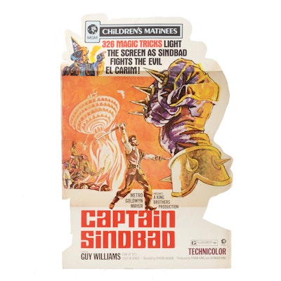 Vintage Stand-Up Movie Advertisement for "Captain Sinbad" Vintage Stand-Up Movie Advertisement for "Captain Sinbad"