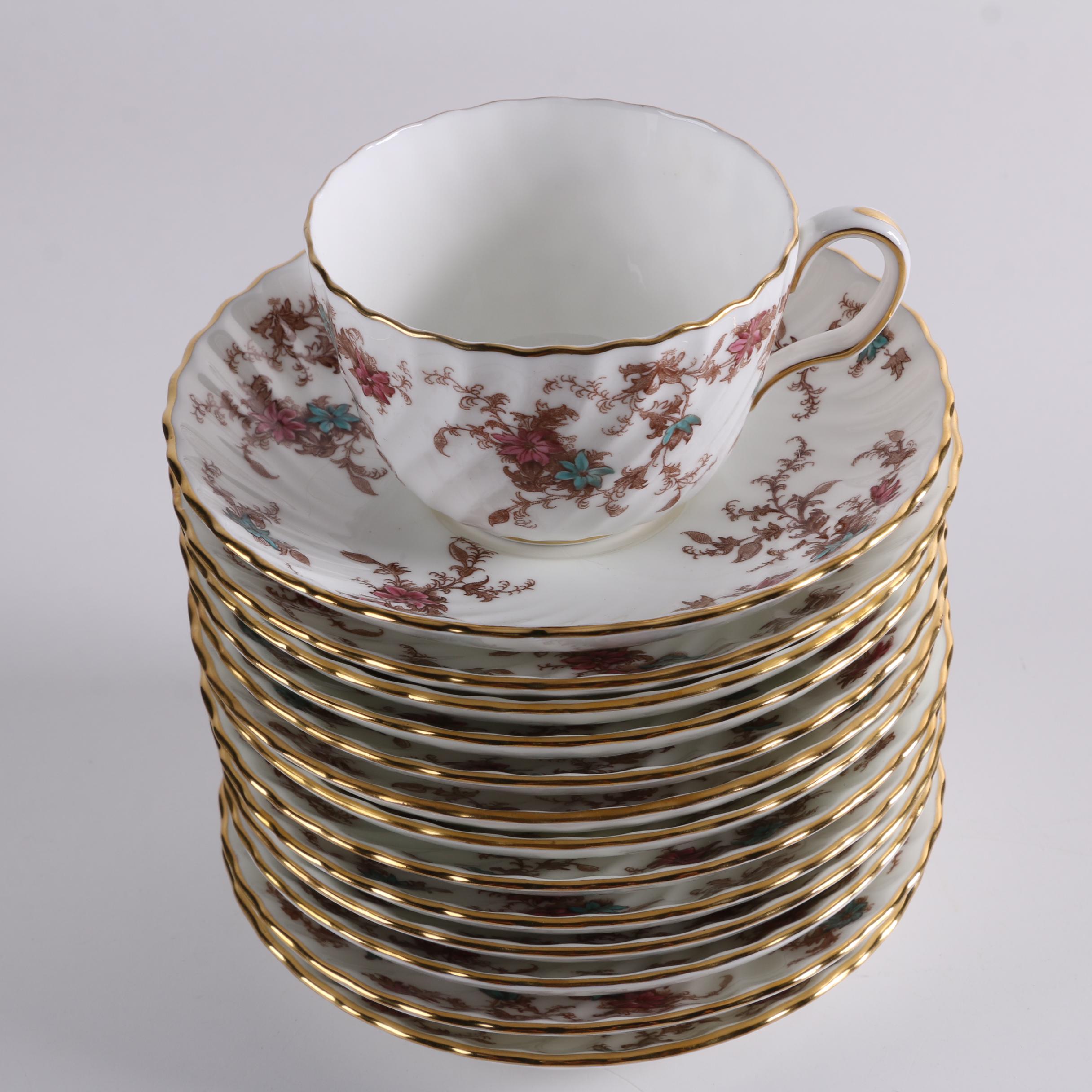 Minton "Ancestral" Bone China Dinnerware Set for Twelve EBTH