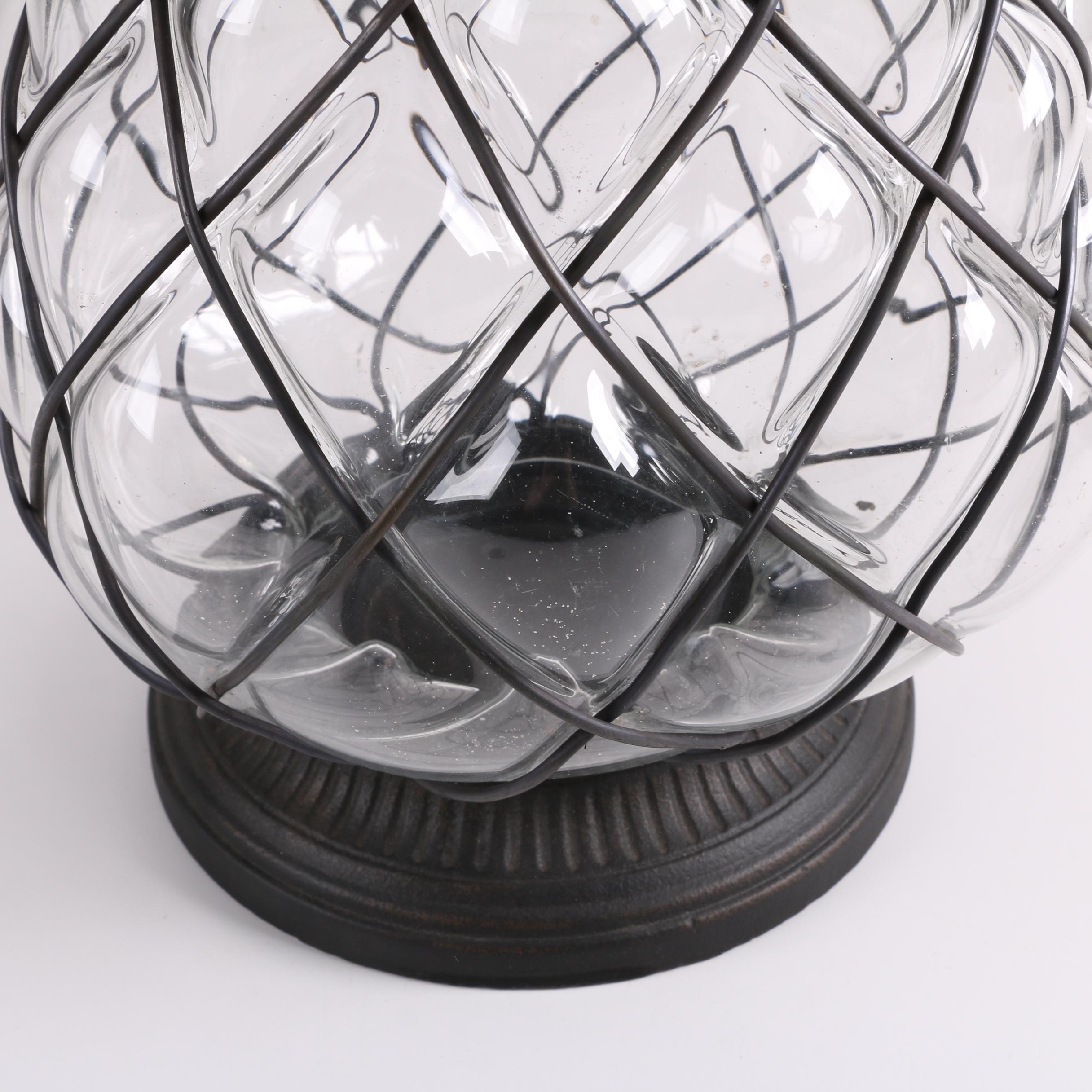 Frontgate Pineapple Hurricane Lantern EBTH