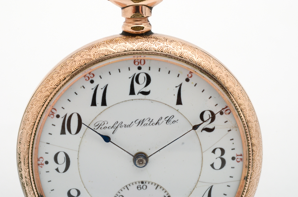 Rockford Watch Co. Lever Set Pocket Watch EBTH