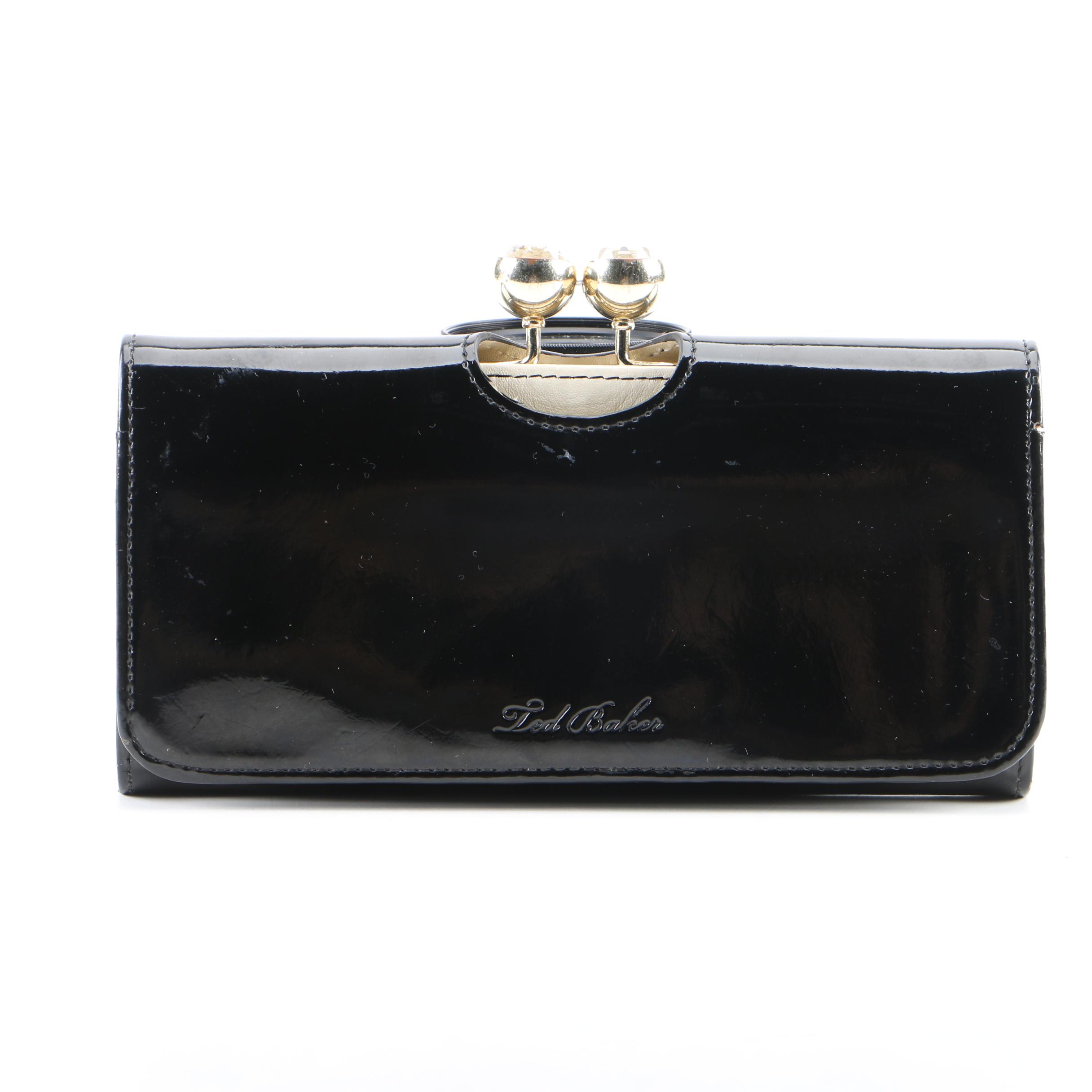 ted baker black patent bag