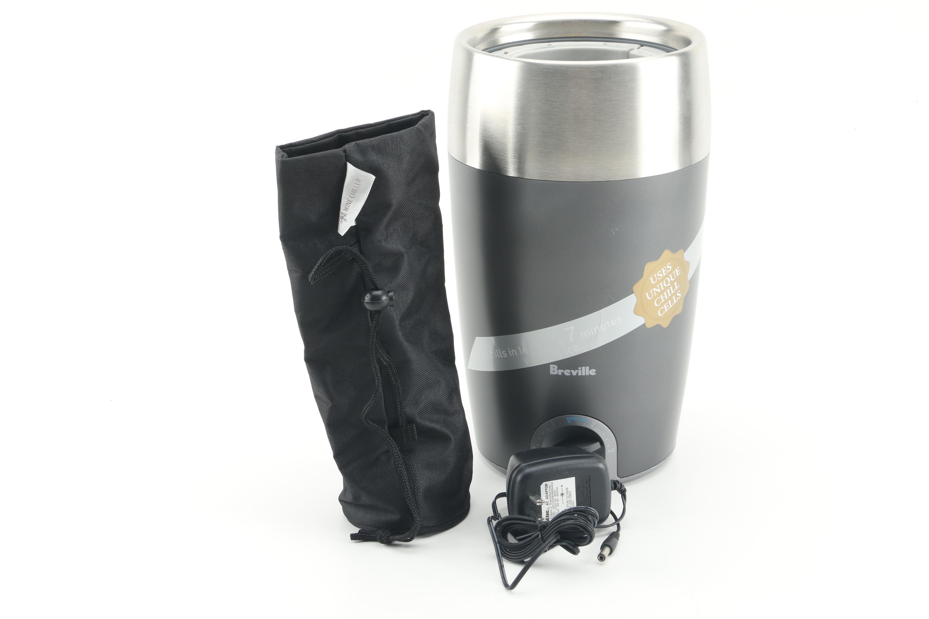 Towle Silver Plate Barware Sets with Breville Electric Wine Chiller EBTH