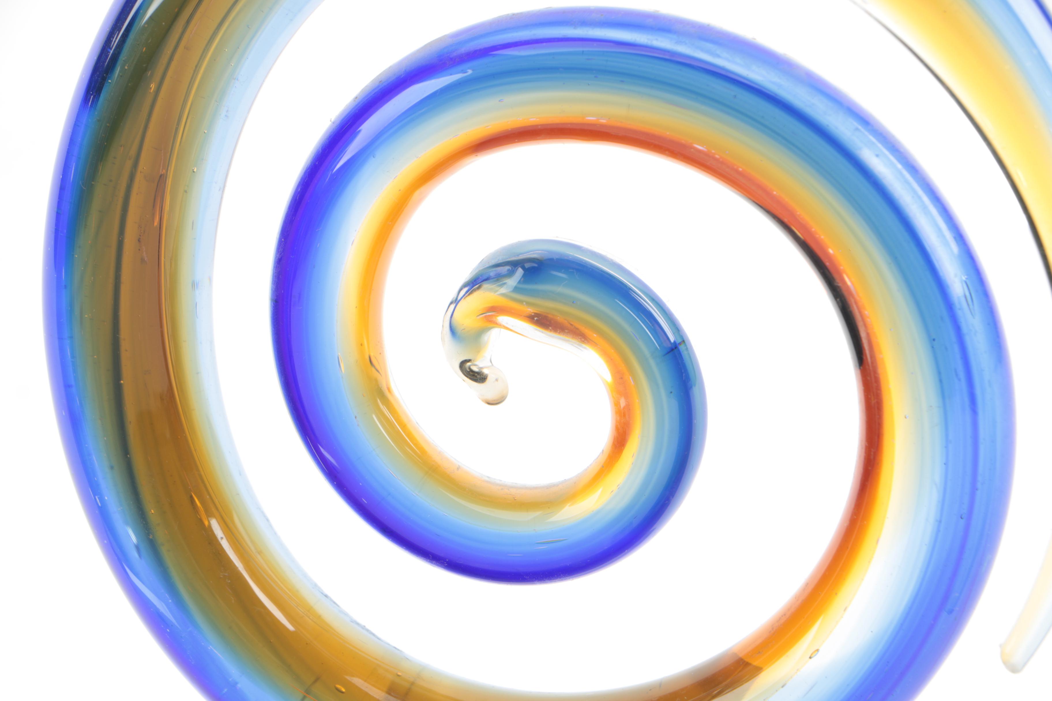Murano Spiral Art Glass Sculptures EBTH