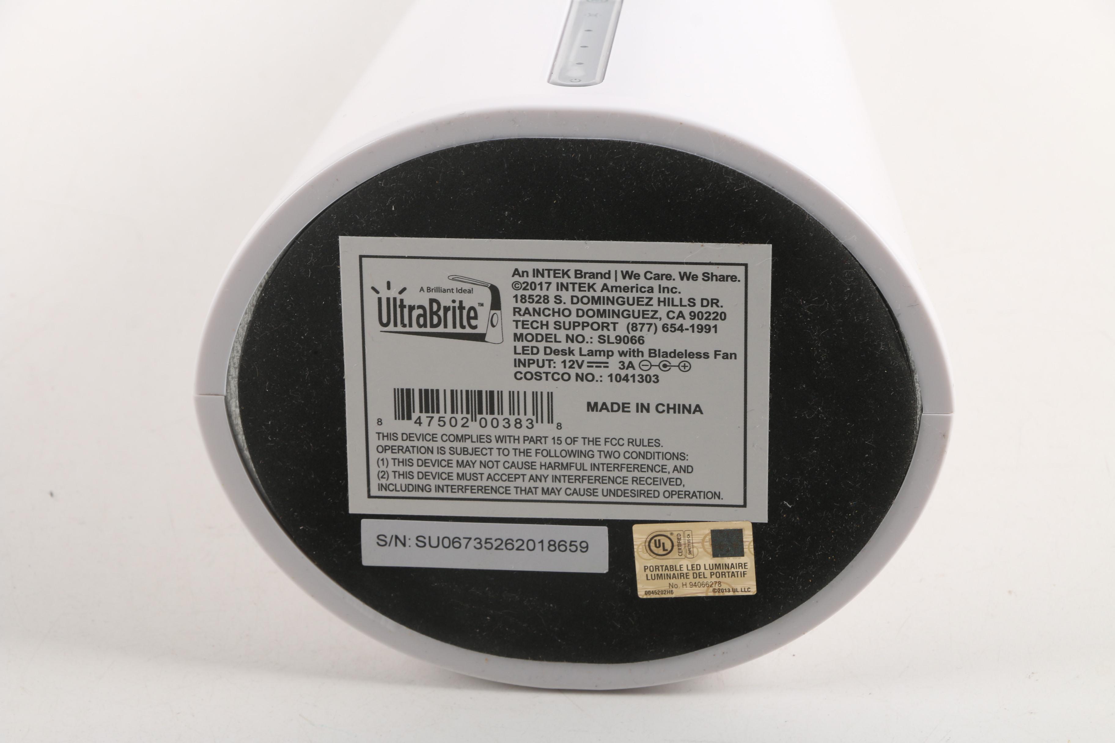 Ultra Brite and Intertek LED Desk Lamps with USB Ports EBTH