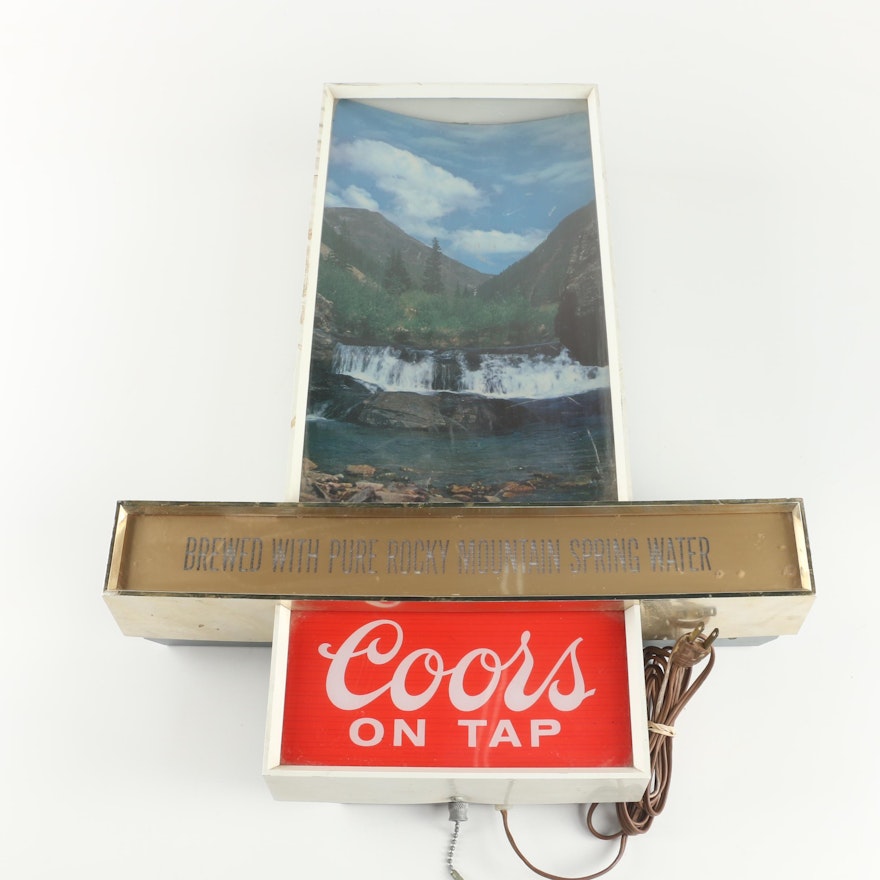 Signe de bière Vintage Coors | Ébronçage