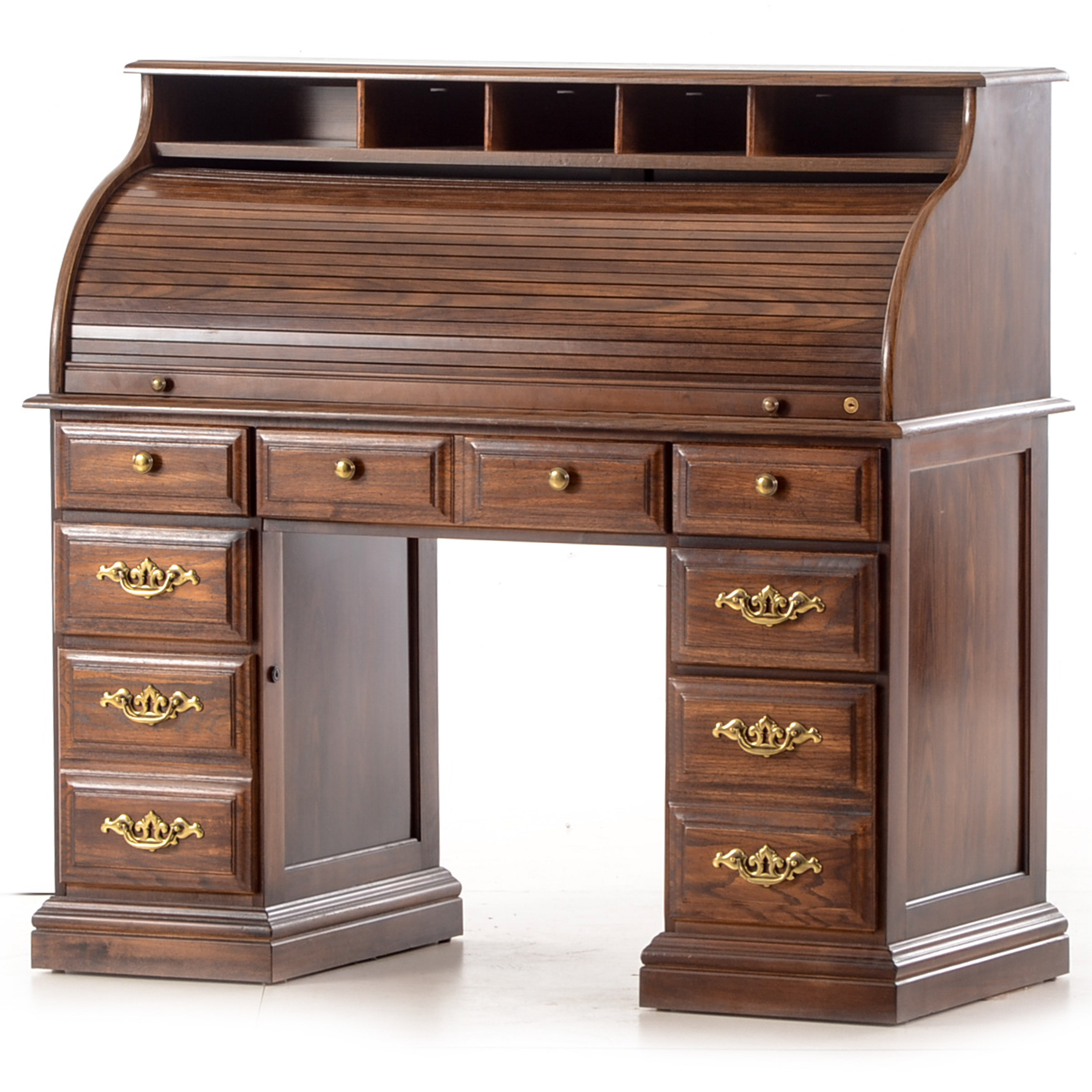 Contemporary Roll Top Desk Ebth