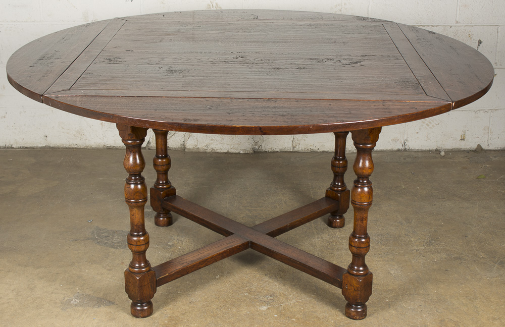 Drop Leaf Wooden Dining Table EBTH