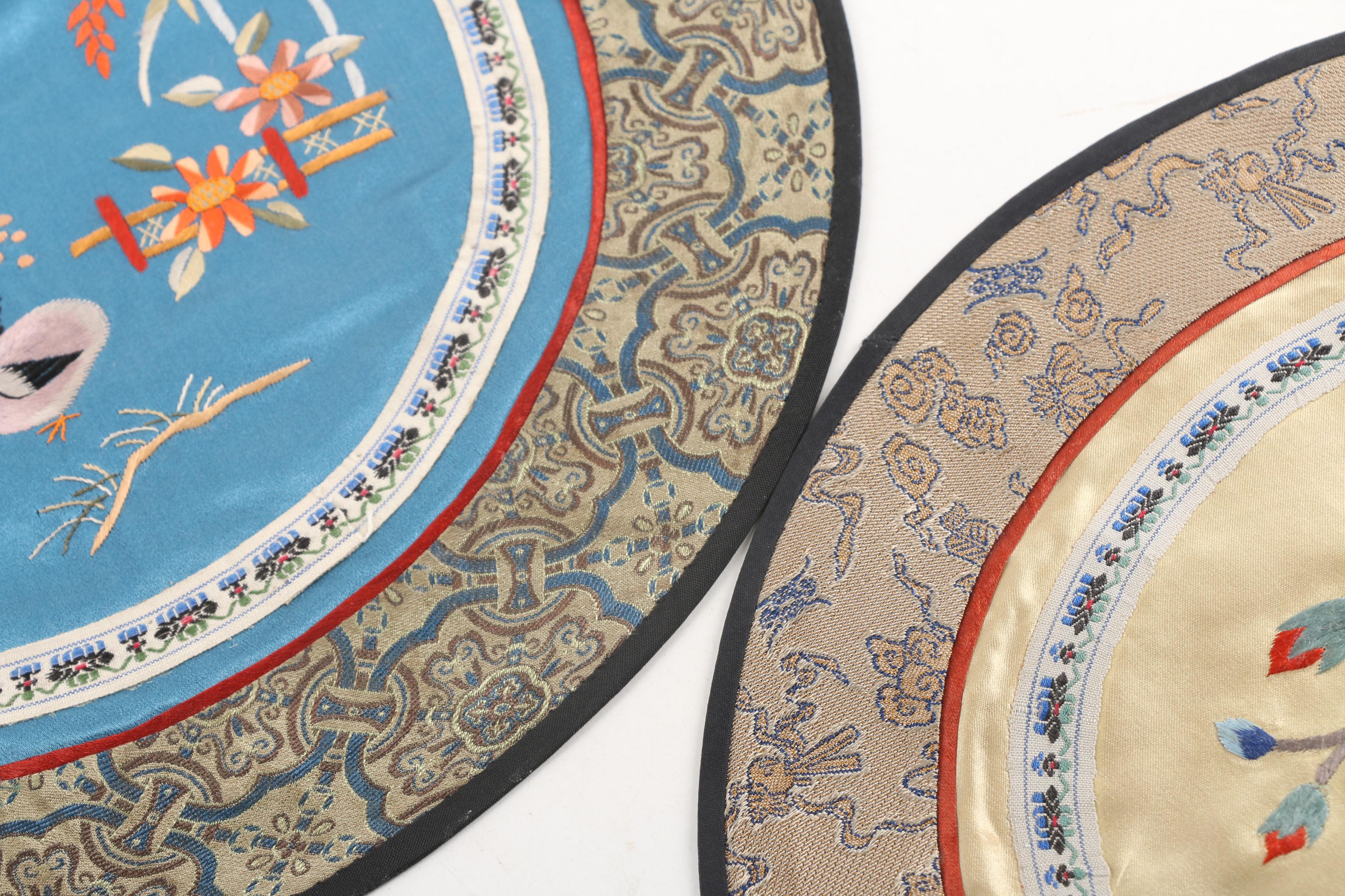 Chinese Embroidered Silk Panels EBTH