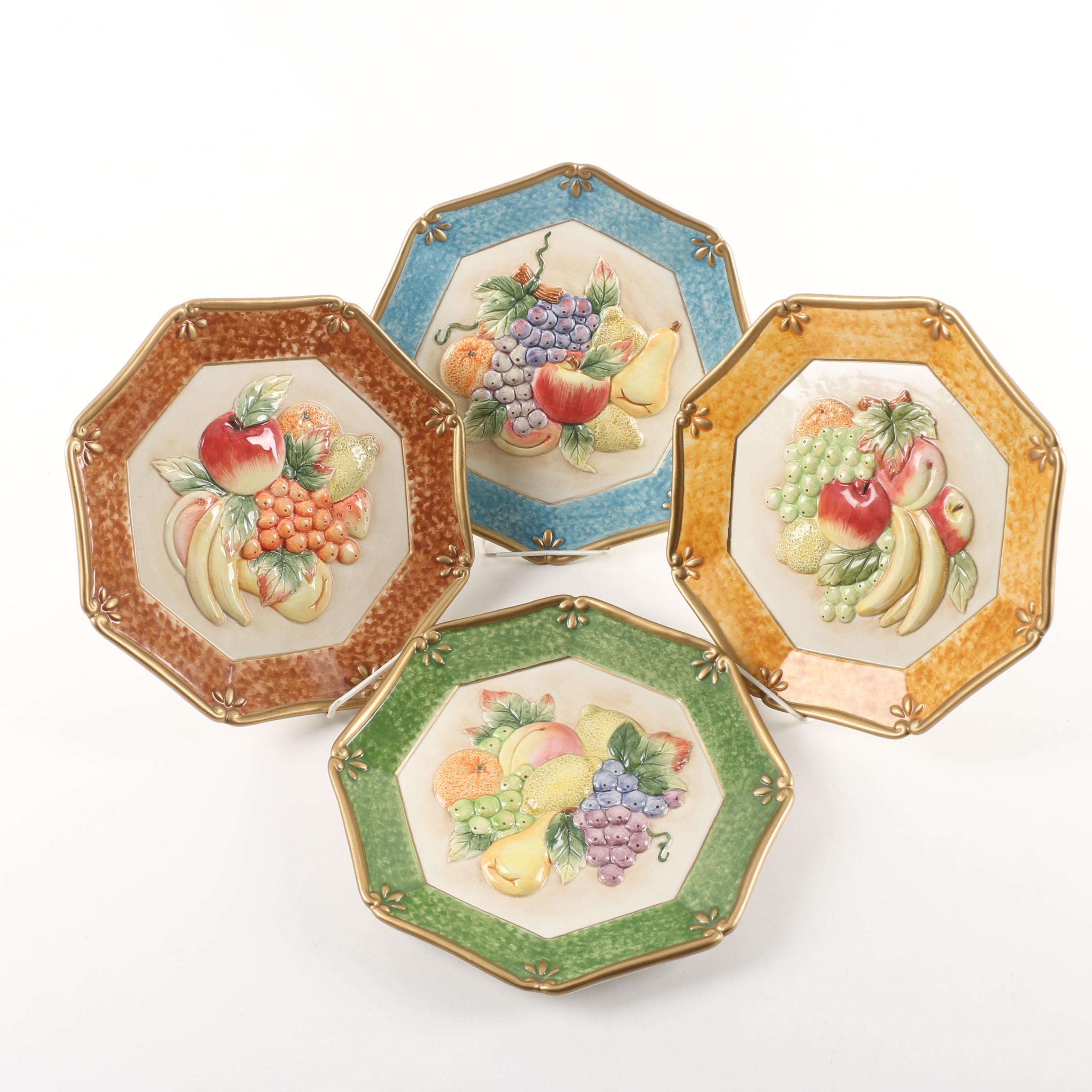 Fitz Floyd Fruit Decorative Wall Plates Ebth