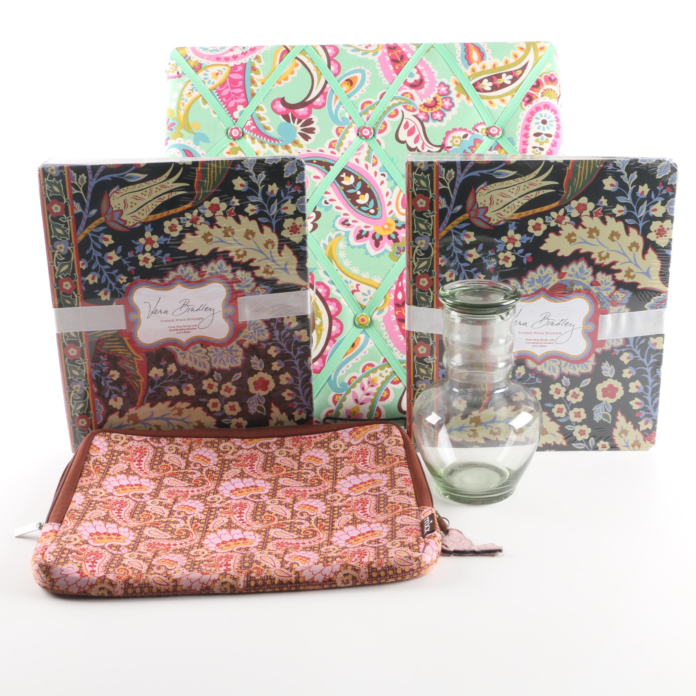 Paisley And Floral Print Office Accessories Including Vera Bradley