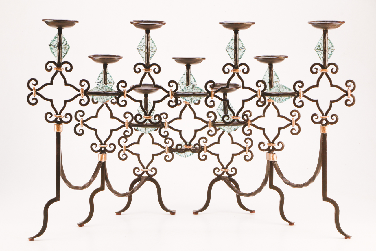Wrought Iron Fireplace Candelabra EBTH