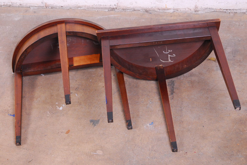 Half Circle Side Table Pair EBTH